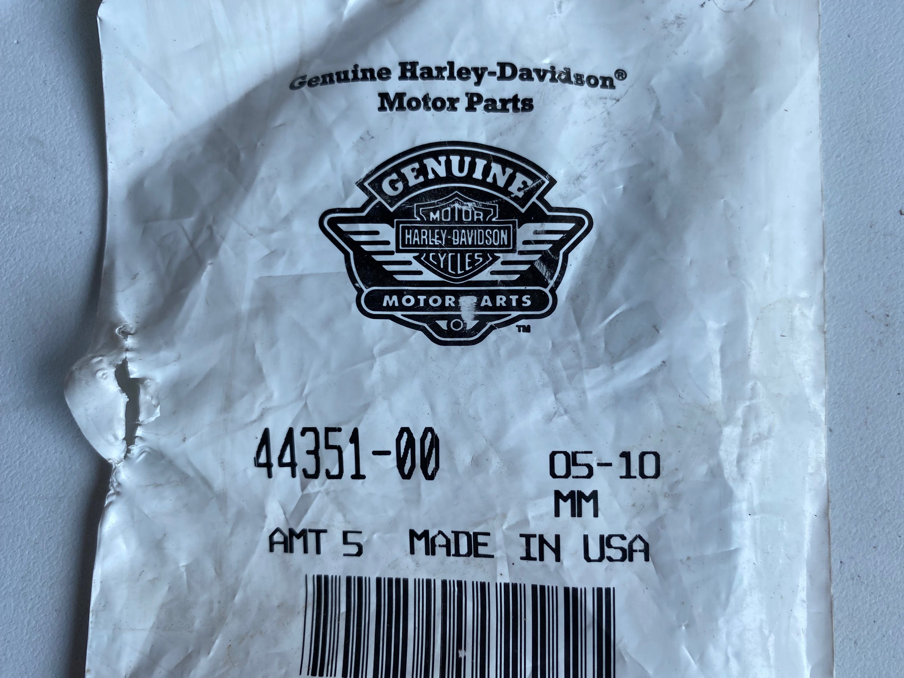 Caoutchouc d'étrier de frein arrière Harley Davidson REF OEM 44351-00