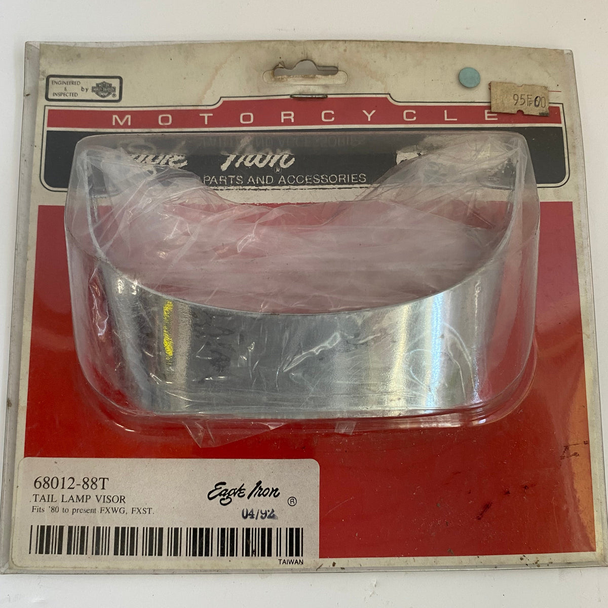 Visière feu stop arrière chromé Softail FXST Harley Davidson REF 68012-88T