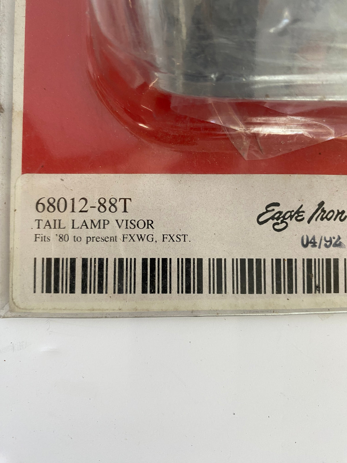 Visière feu stop arrière chromé Softail FXST Harley Davidson REF 68012-88T