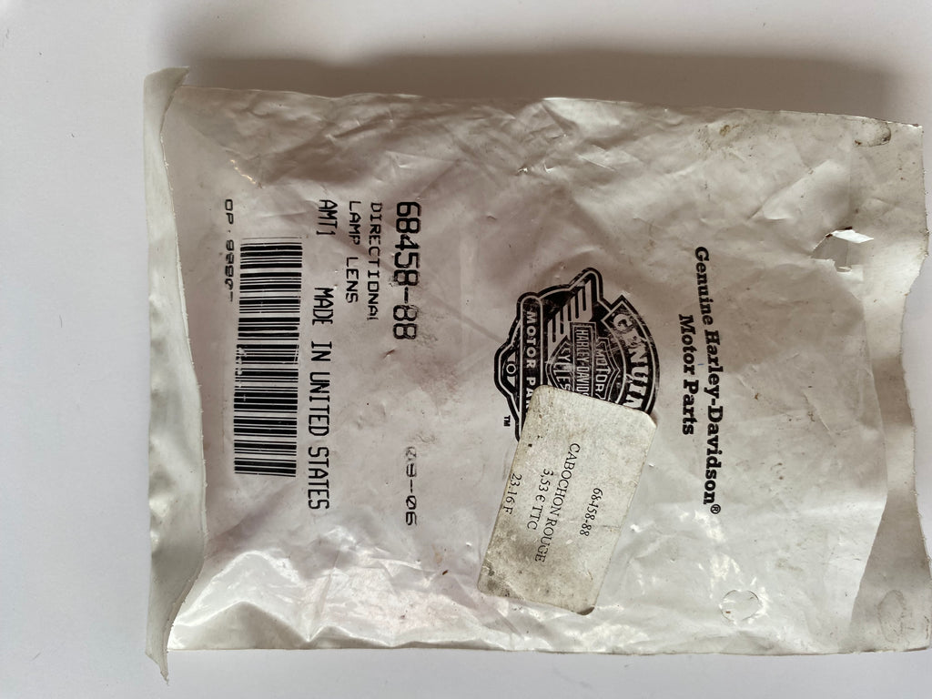Harley Davidson indicator red lens OEM REF: 68458-88