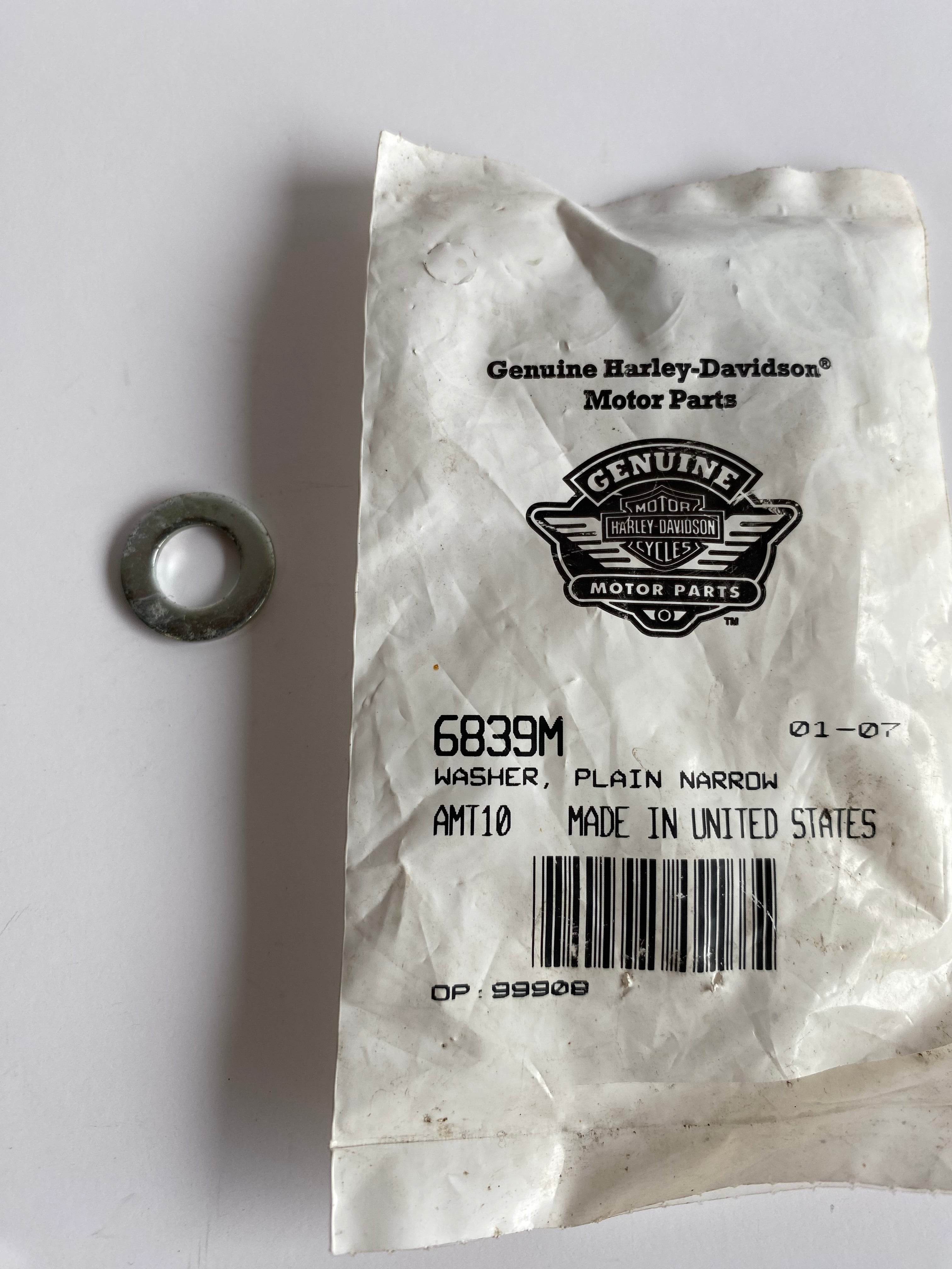 Rondelle M10 Vrod Harley Davidson REF OEM 6839M