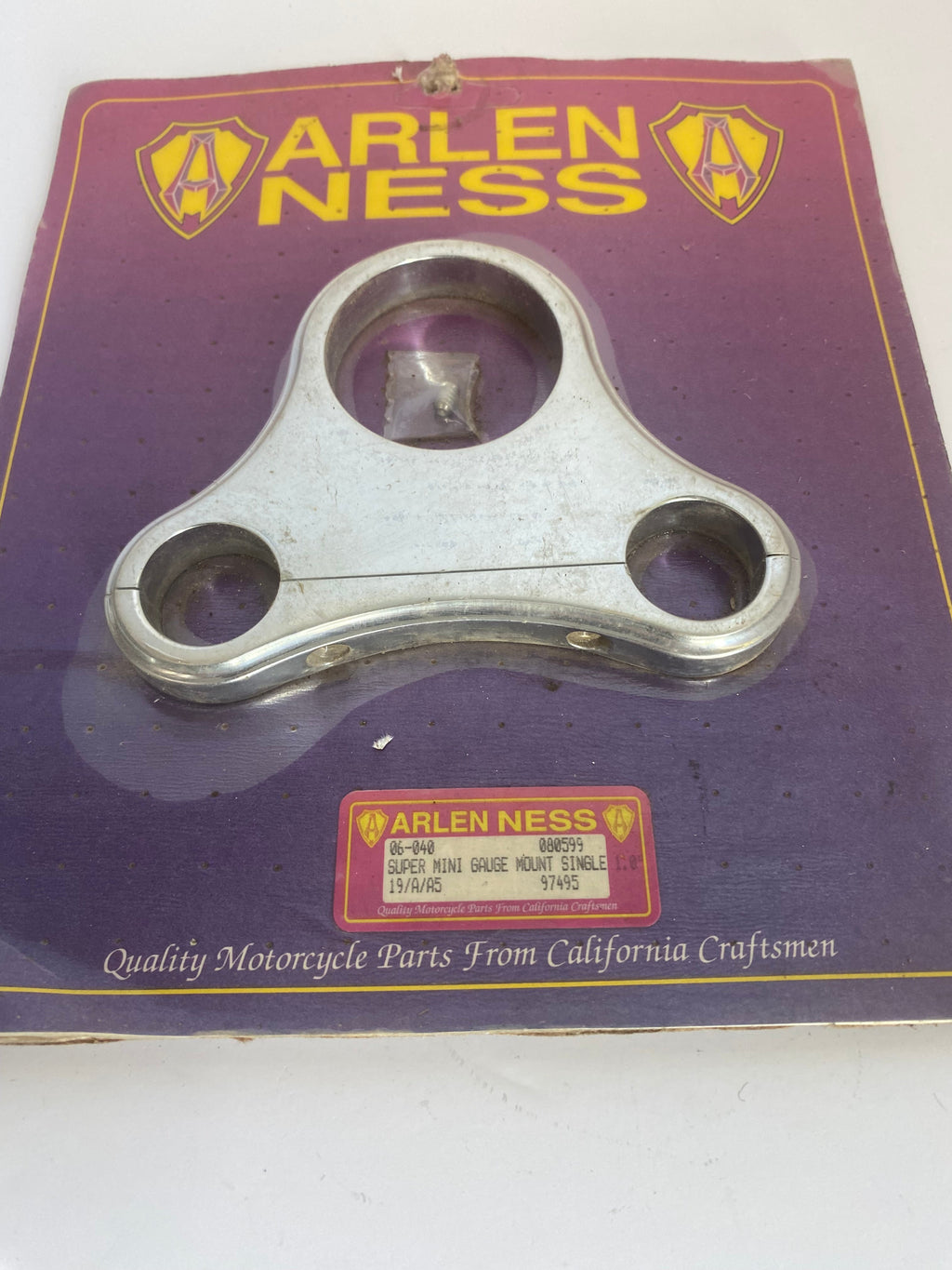 Support mini compteur 48 mm pour guidon T-bar Arlen Ness Harley Davidson REF 06-040