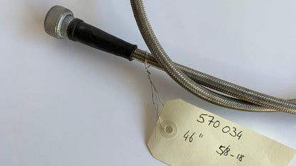 Cable de compteur de vitesse inox 46" shovelhead Harley Davidson REF MCS 570034