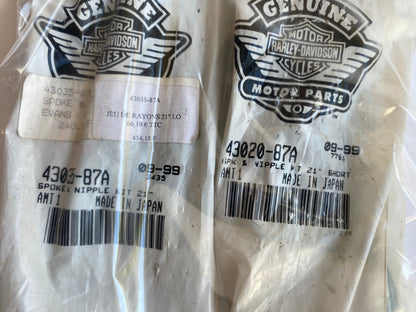 Jeu de 40 rayons roue 21 pouces Harley Davidson REF OEM 40760-05
