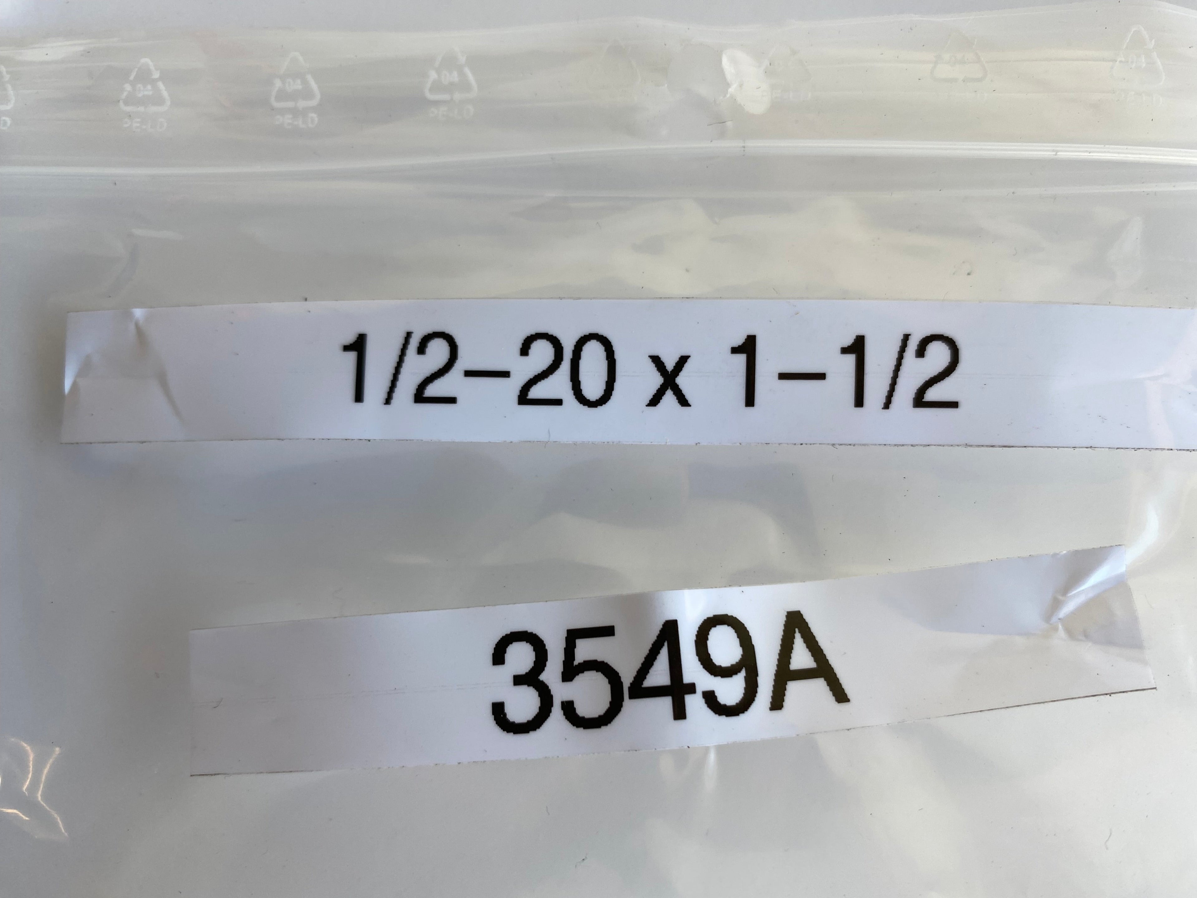 1/2-20 x 1-1/2 Hexagonal Screw Harley Davidson Passenger Footpeg Support REF OEM 3549A