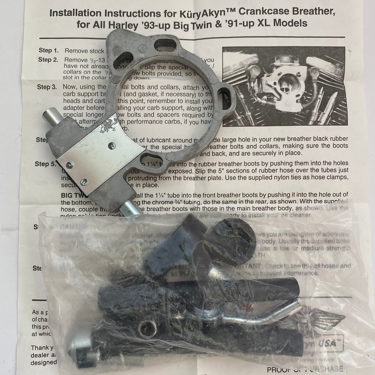 Kit reniflard pour filtre à air Kuryakyn Harley Davidson REF 8518