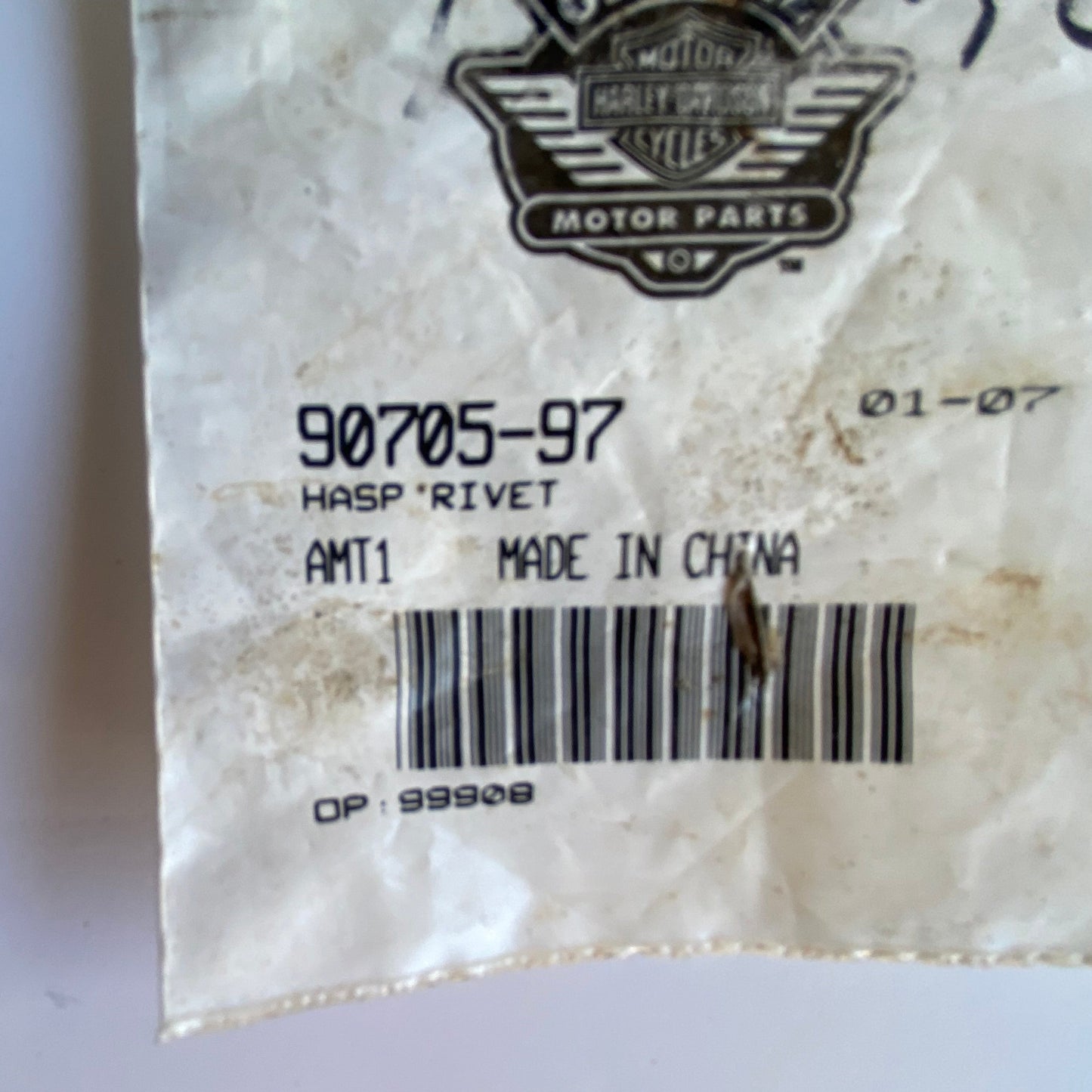 Accroche de verrou Tour Pak Touring Harley Davidson REF OEM 90705-97