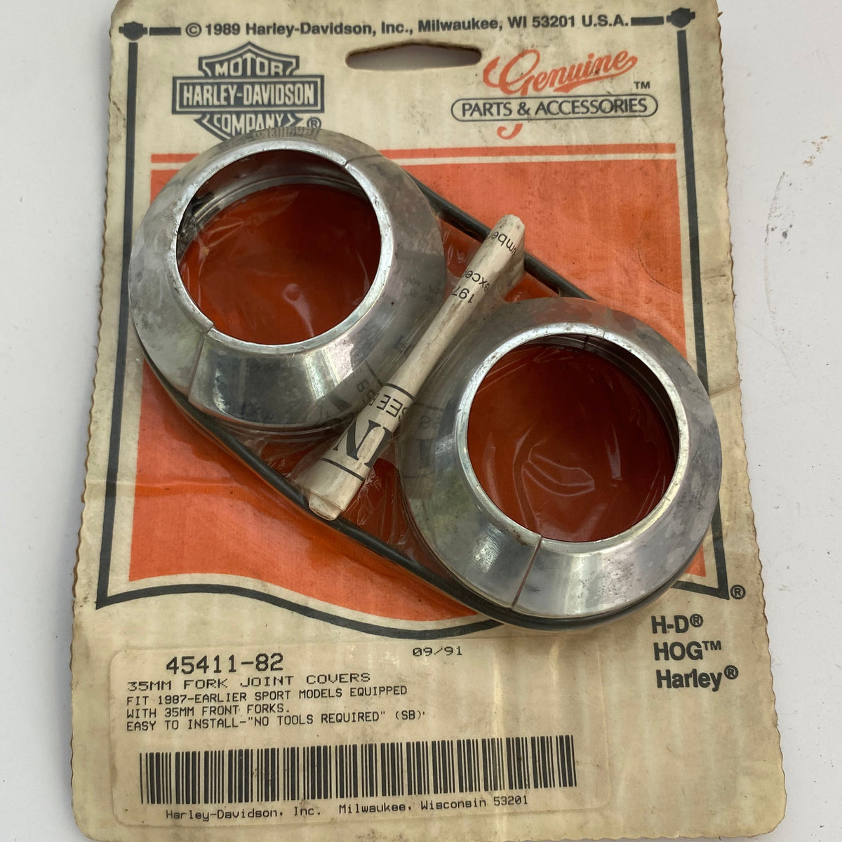 Jeu de caches fourche avec tubes 35 mm Harley Davidson REF 45411-82
