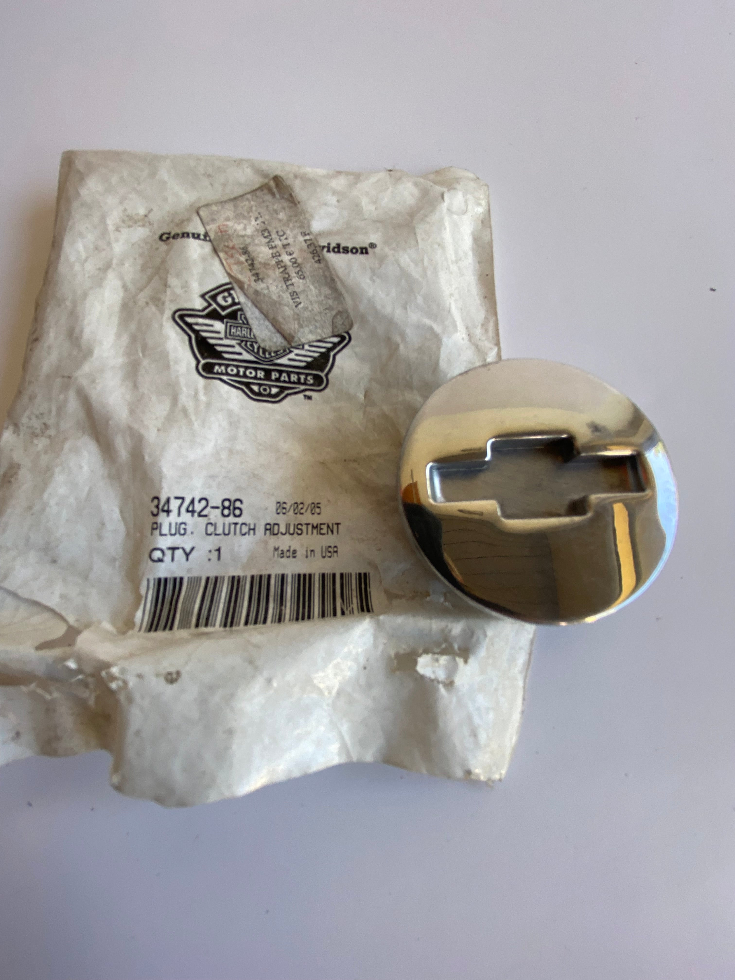 Harley Davidson Sportster Primary Crankcase Plug REF OEM 34742-86