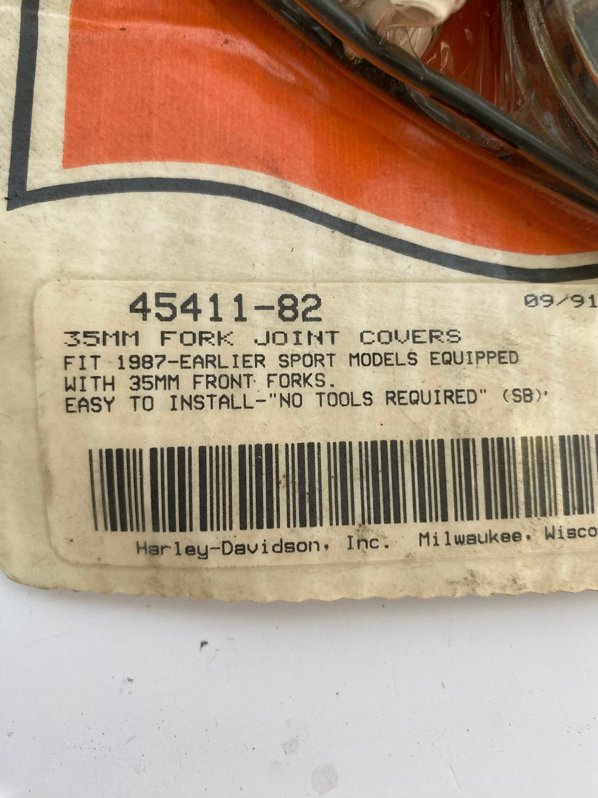 Jeu de caches fourche avec tubes 35 mm Harley Davidson REF 45411-82