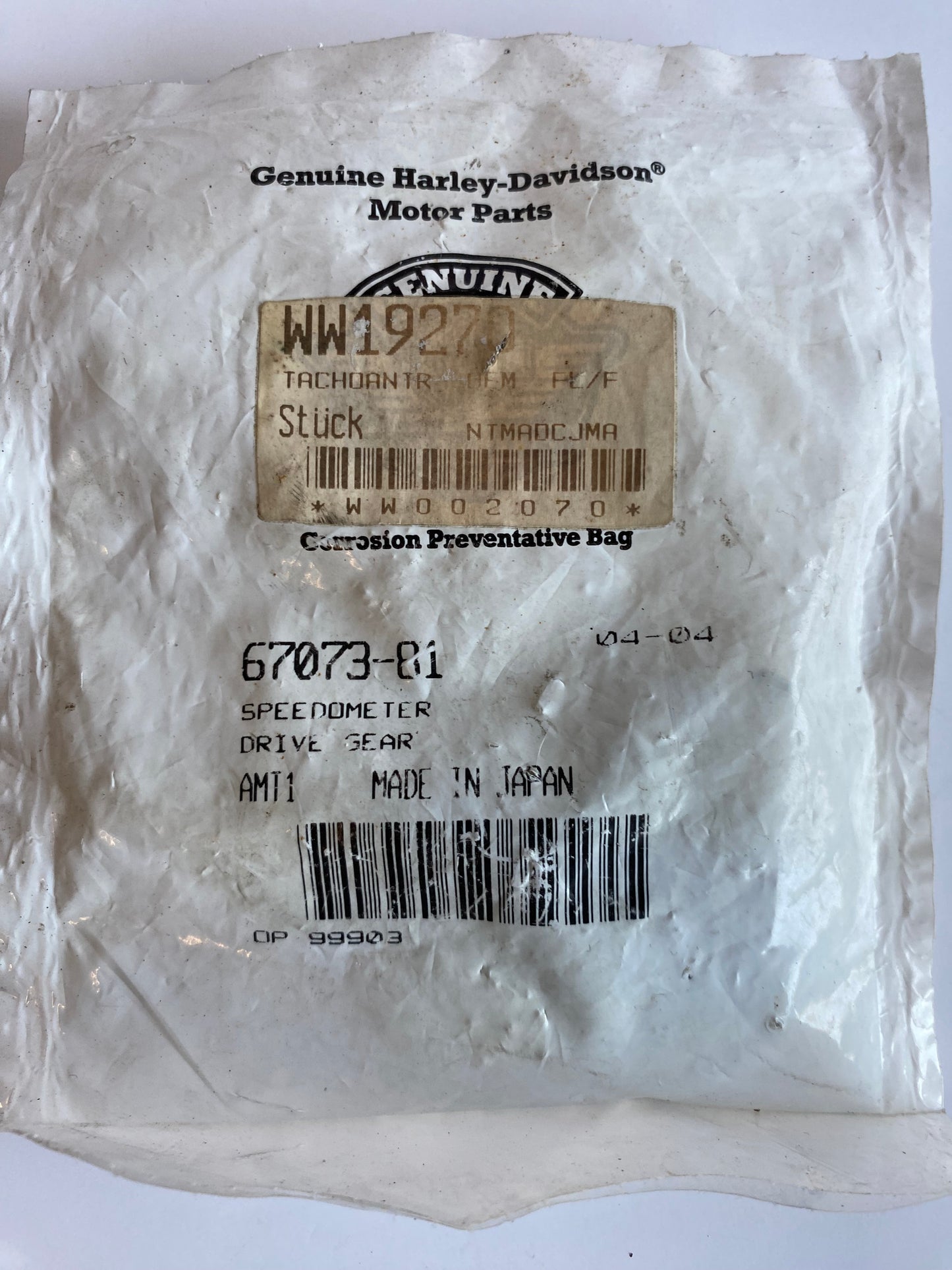 Shovelhead Tachometerantrieb rechts, Ref. OEM 67073-81
