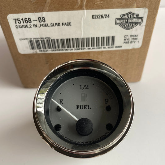 Jauge de carburant fond silver Touring Harley Davidson REF OEM 75168-08