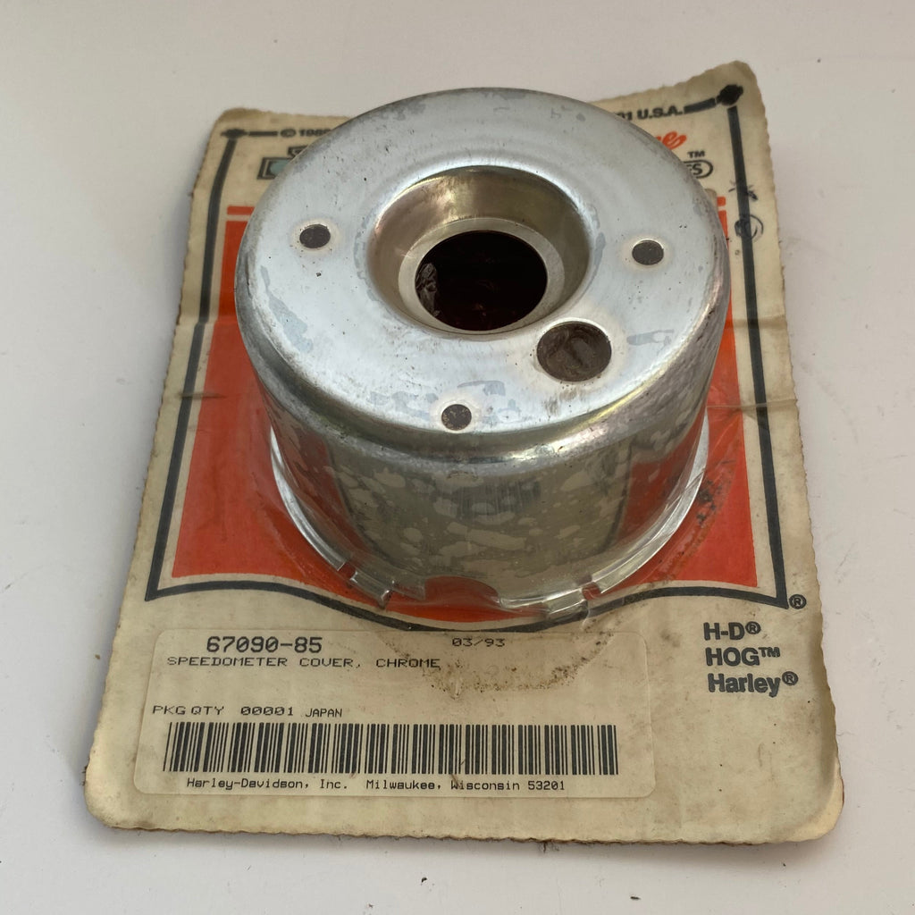 Cache chrome compteur FXR et Sportster Harley Davidson REF 67090-85