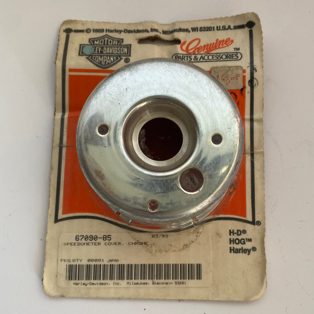 Cache chrome compteur FXR et Sportster Harley Davidson REF 67090-85