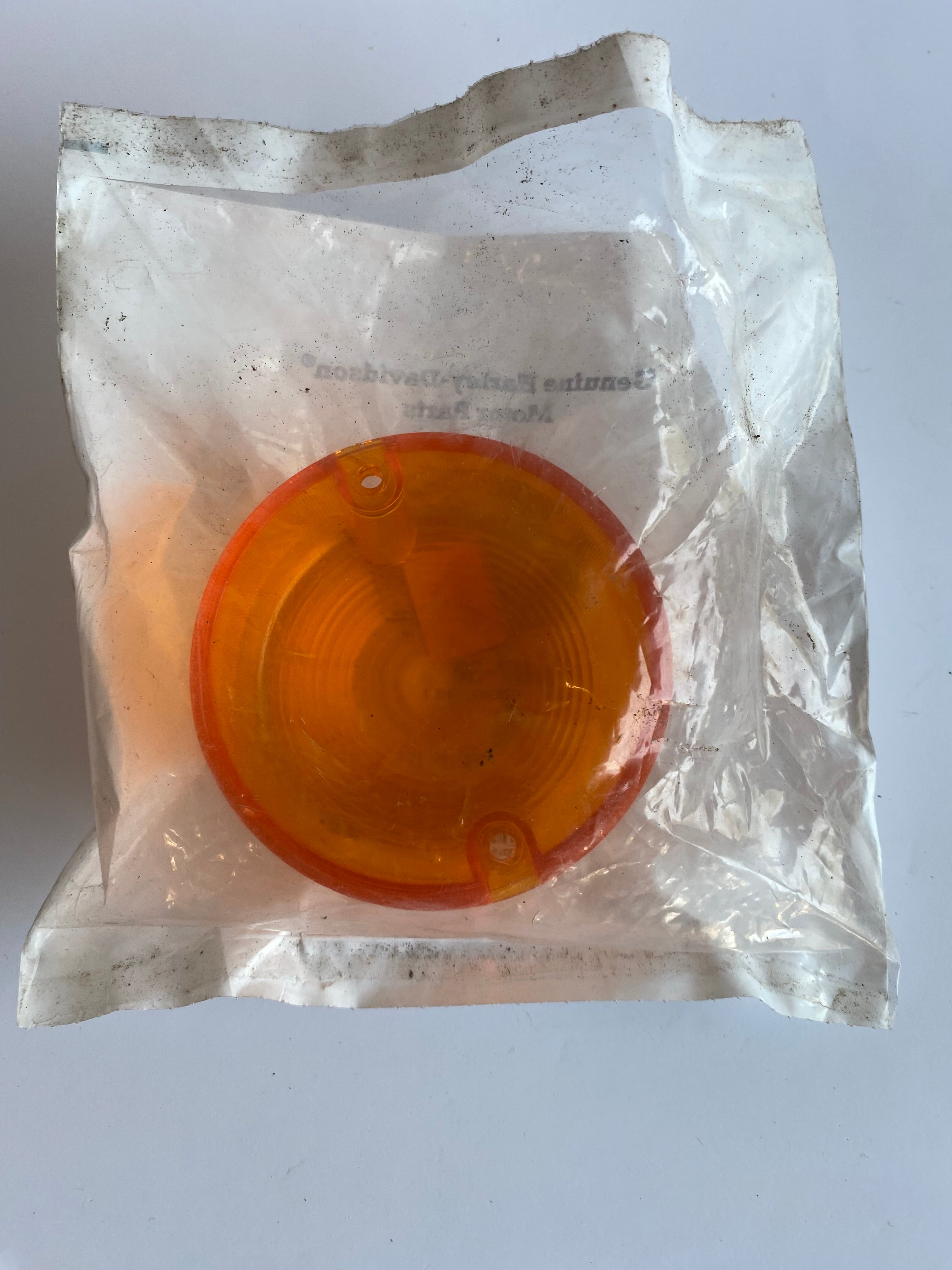 Harley Davidson orange indicator lens OEM REF: 68507-90