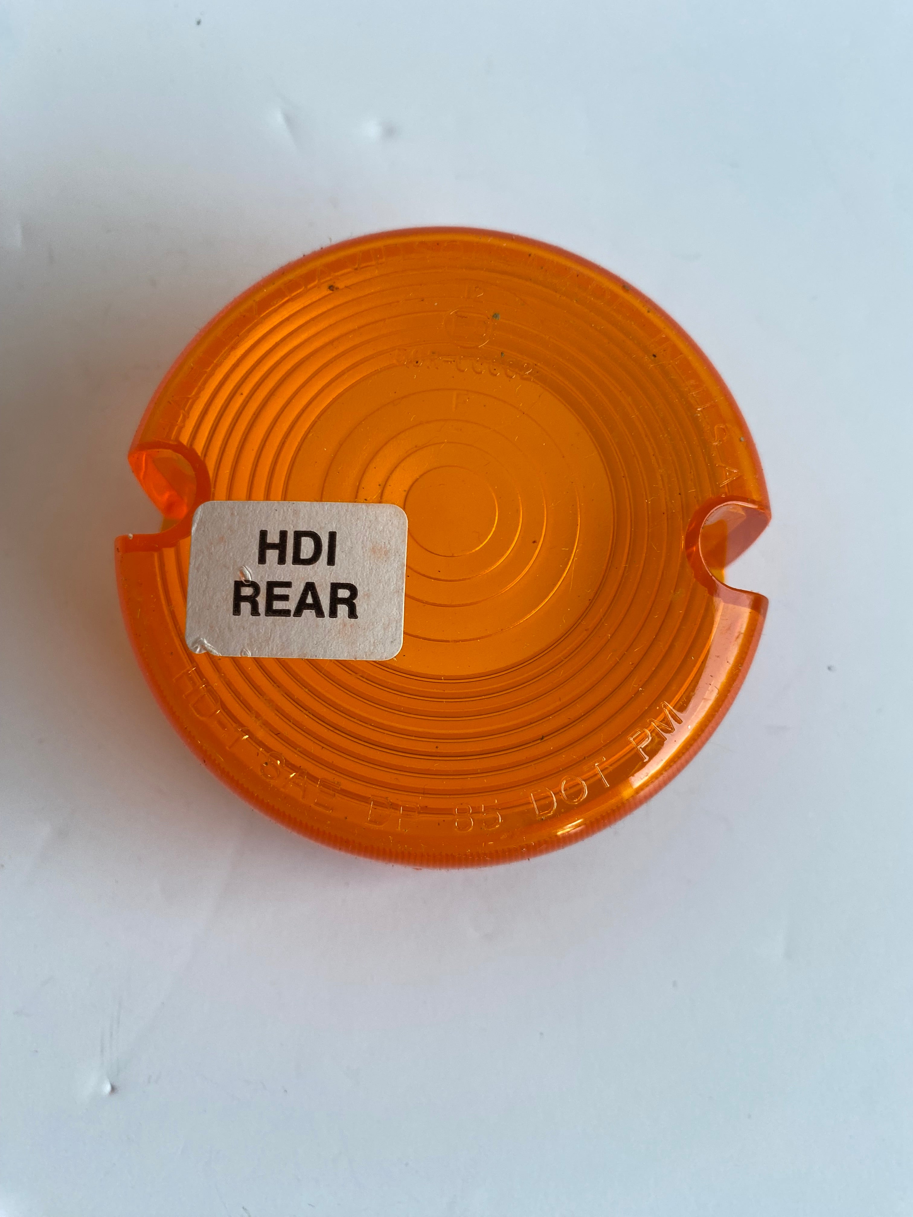 Harley Davidson orange indicator lens OEM REF: 68507-90