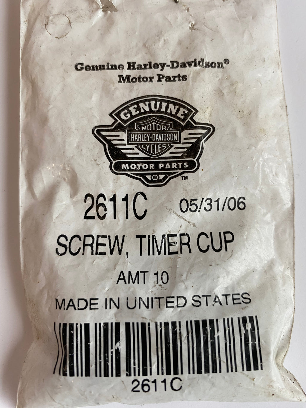 Vis 10-32 X 3/4 rotor allumage Harley Davidson REF OEM 2611C