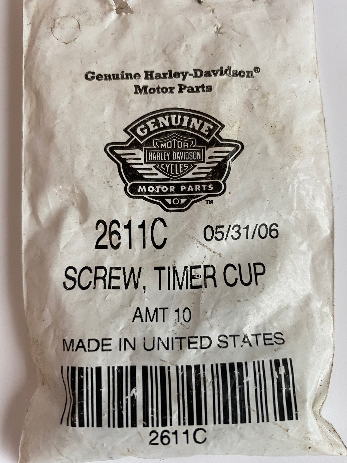 Vis 10-32 X 3/4 rotor allumage Harley Davidson REF OEM 2611C