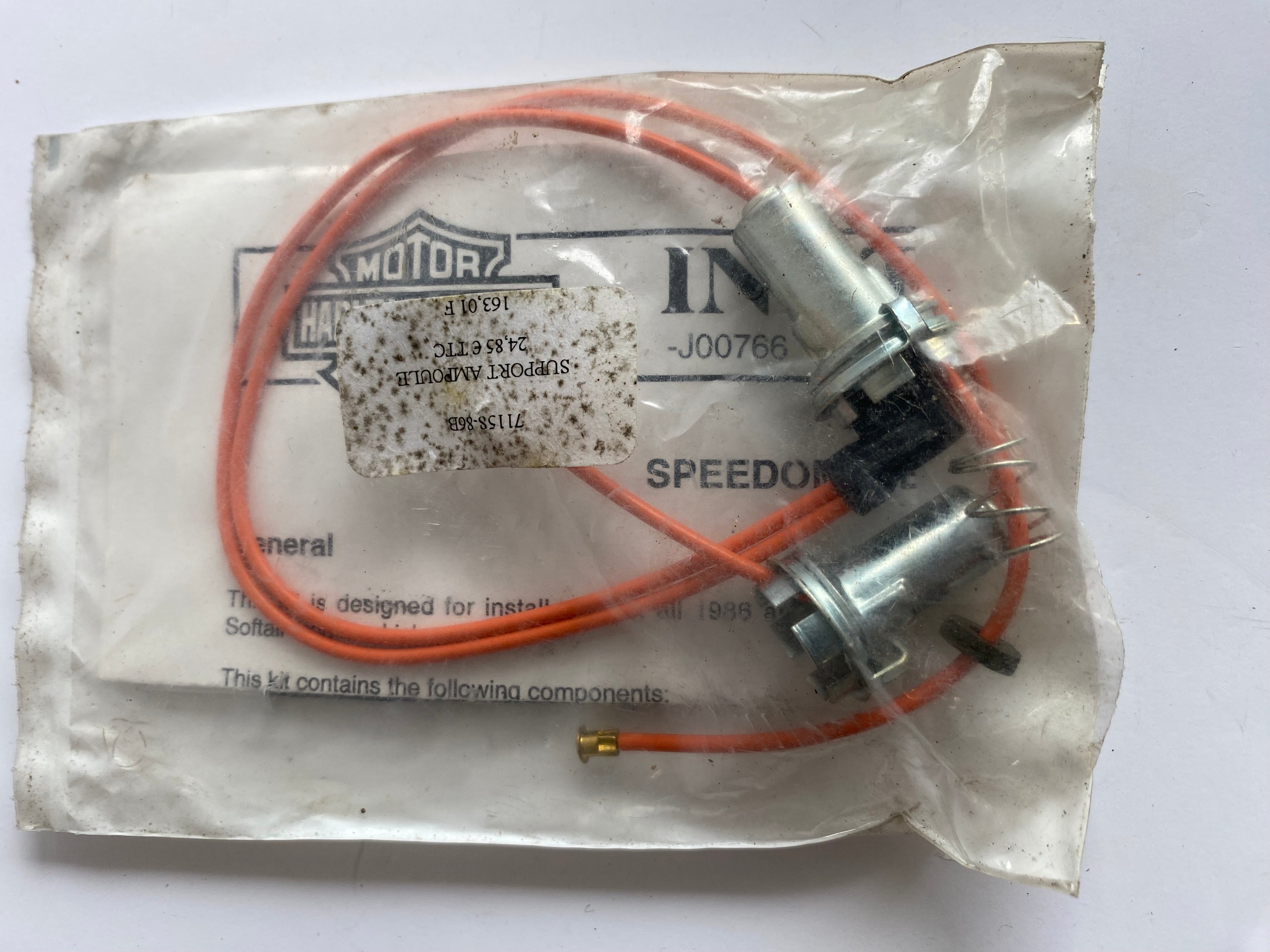 Kit douilles éclairage de compteur Harley Davidson REF OEM 71158-86B