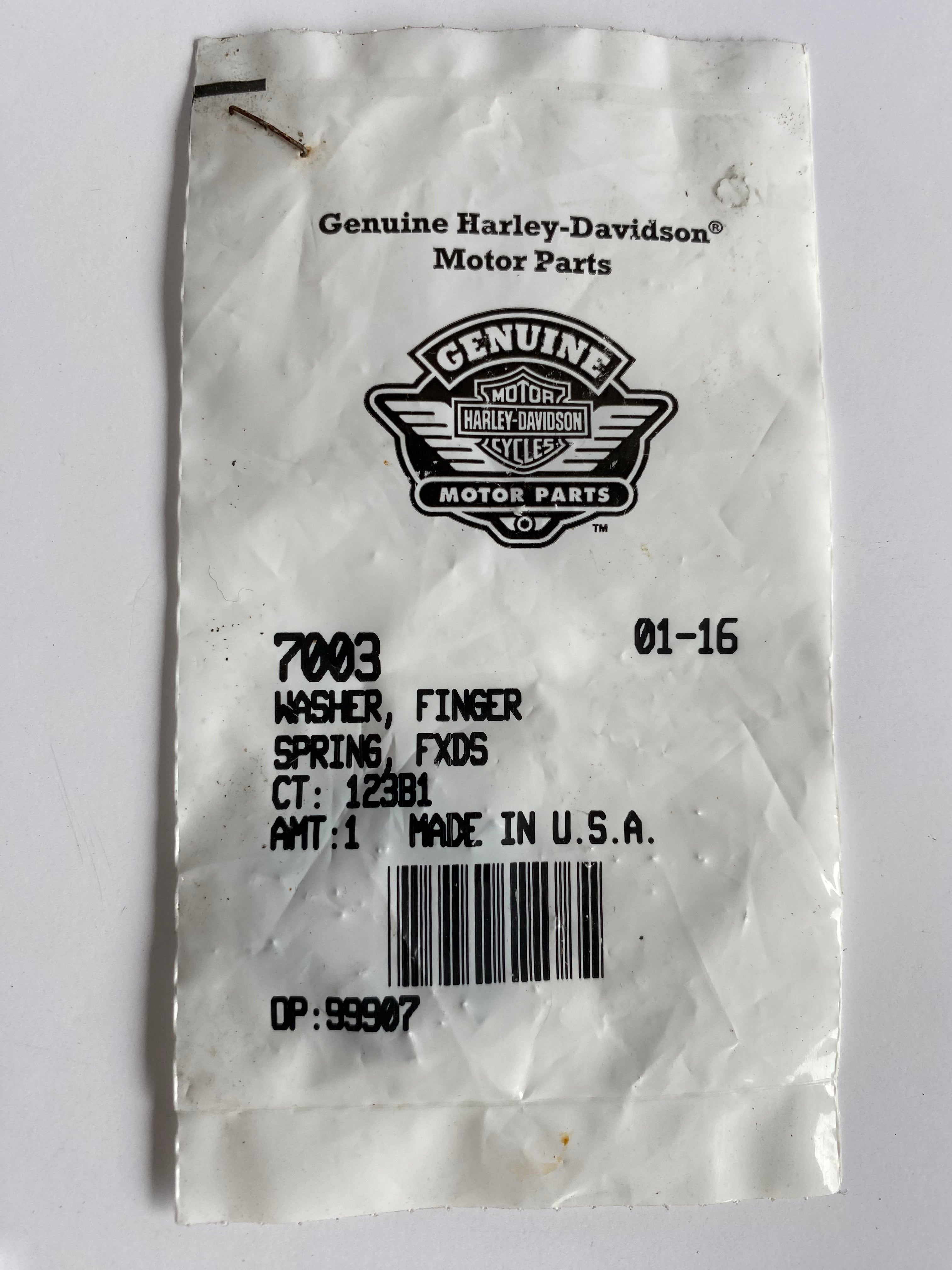 Rondelle ressort d'axe de pédale de frein arrière Harley Davidson REF OEM 7003