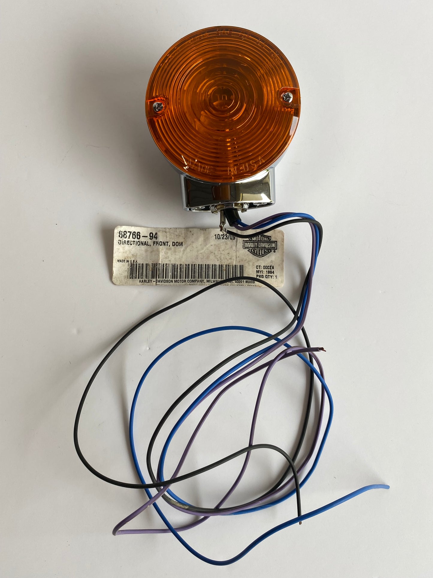 Clignotant avant Harley Davidson REF OEM : 68766-94