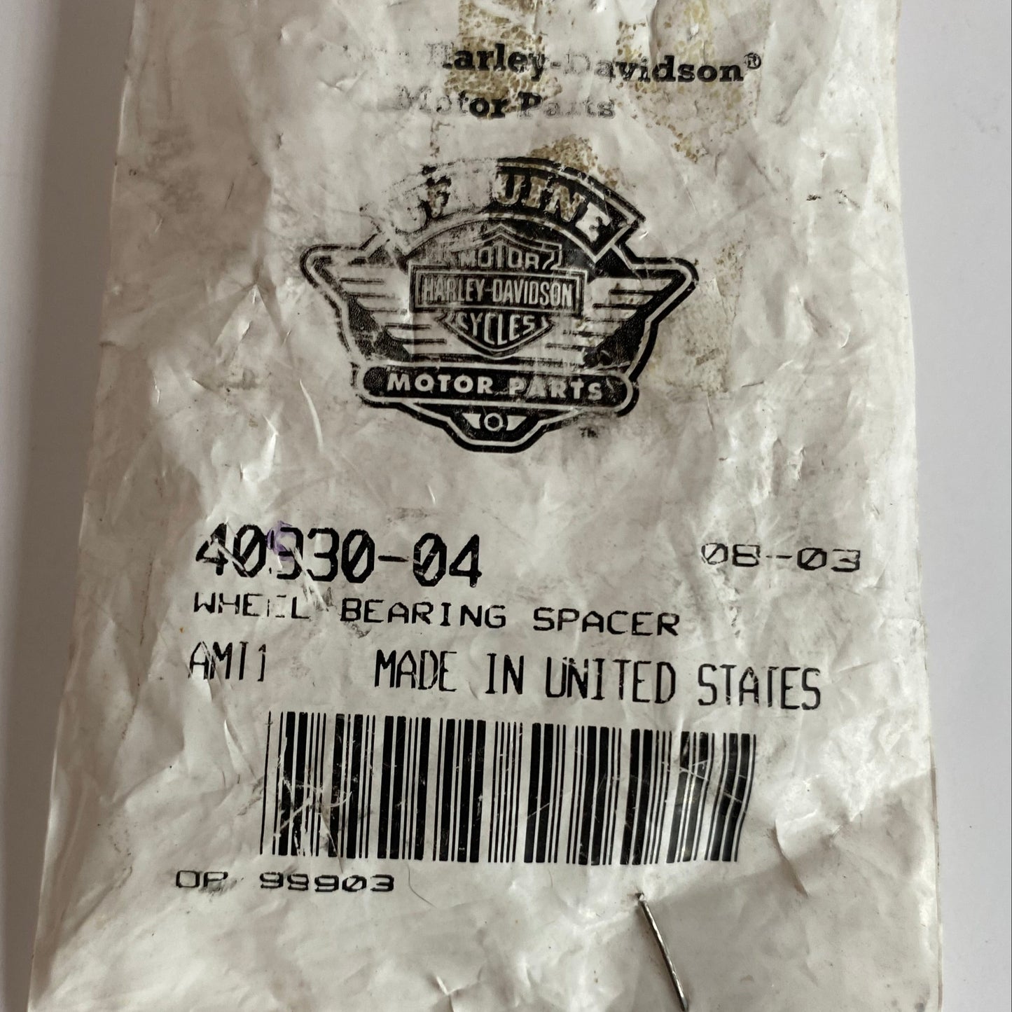 Entretoise roue arrière droit Sportster Harley Davidson REF OEM 40930-04