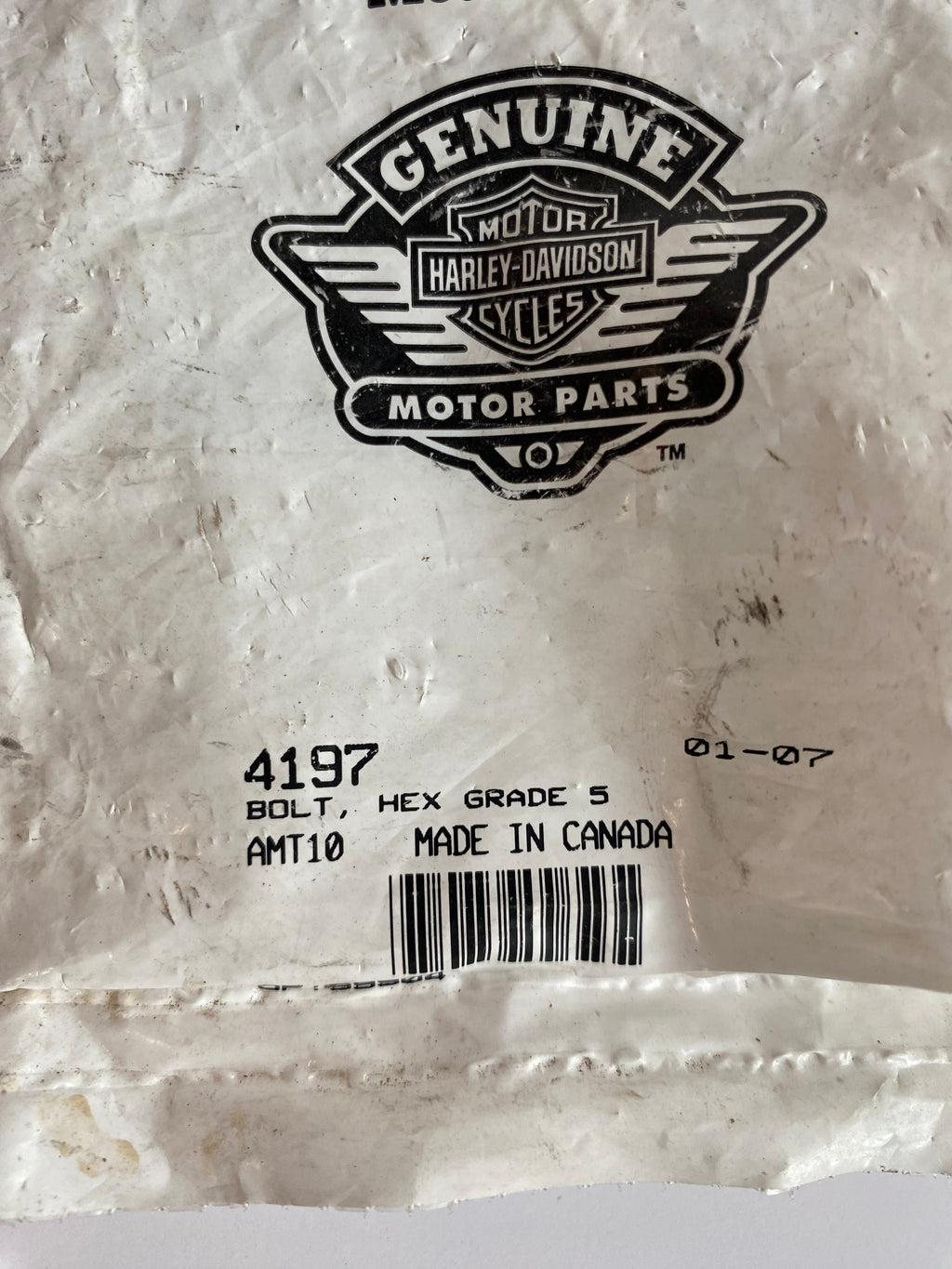 Vis 3/8-16 X 3-3/4 réservoir carburant Softail Harley Davidson REF OEM 4197