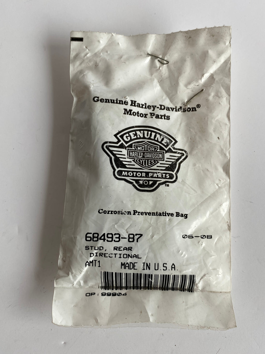 Goujon fileté chromé pour clignotant arrière FXR Harley Davidson REF OEM : 68493-87