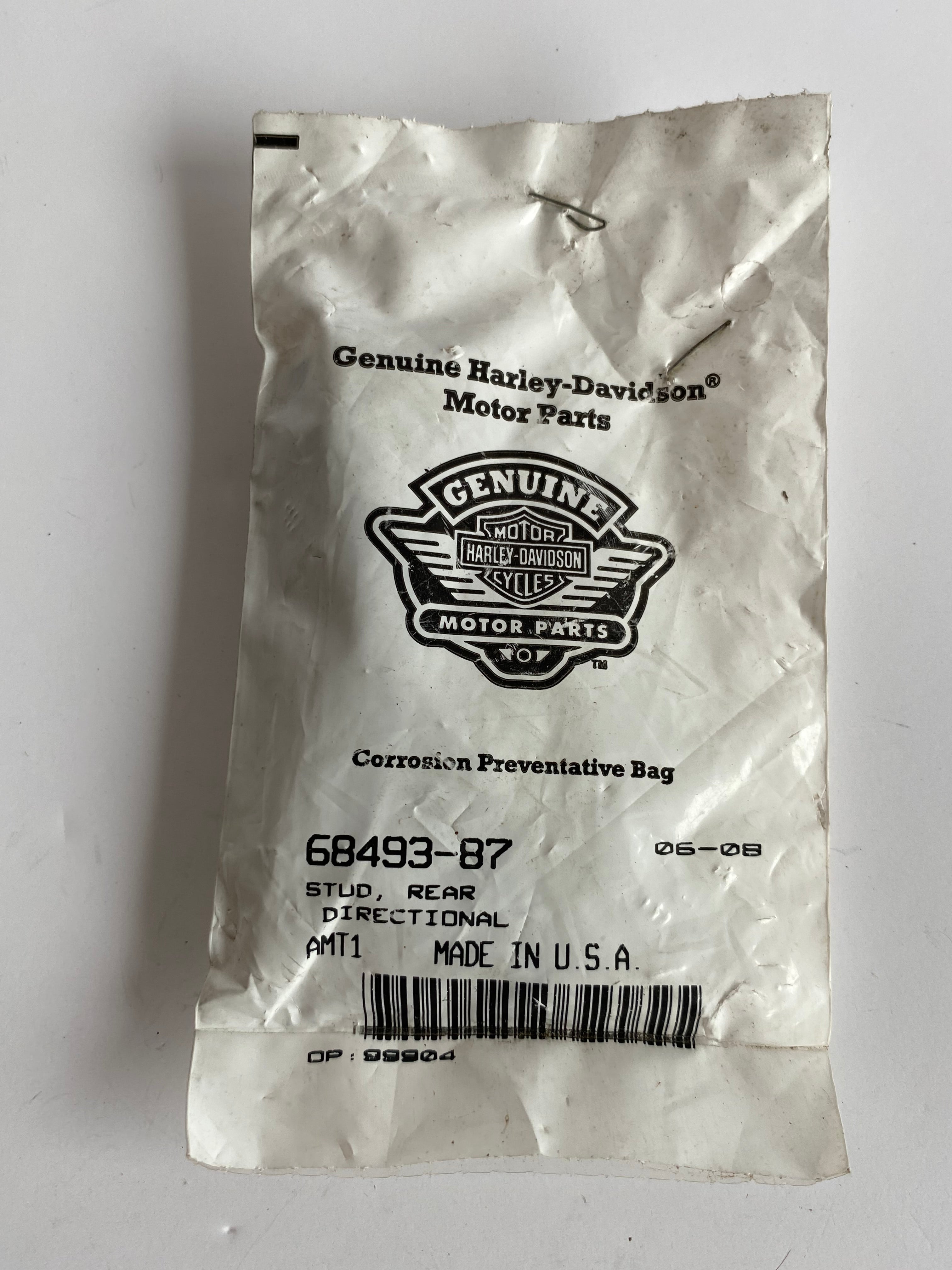 Goujon fileté chromé pour clignotant arrière FXR Harley Davidson REF OEM : 68493-87