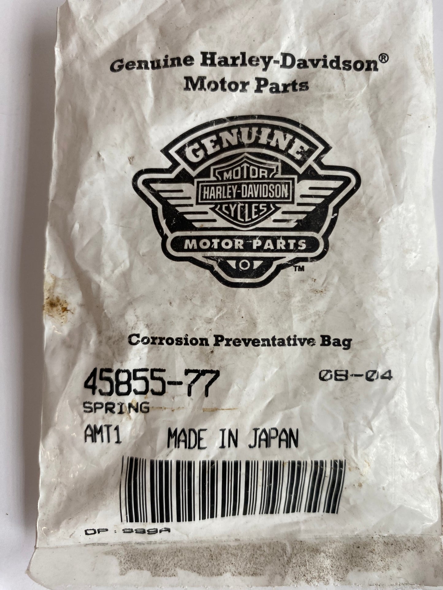 Ressort de plongeur de fourche 41 mm Big Twin Harley Davidson REF OEM 45855-77