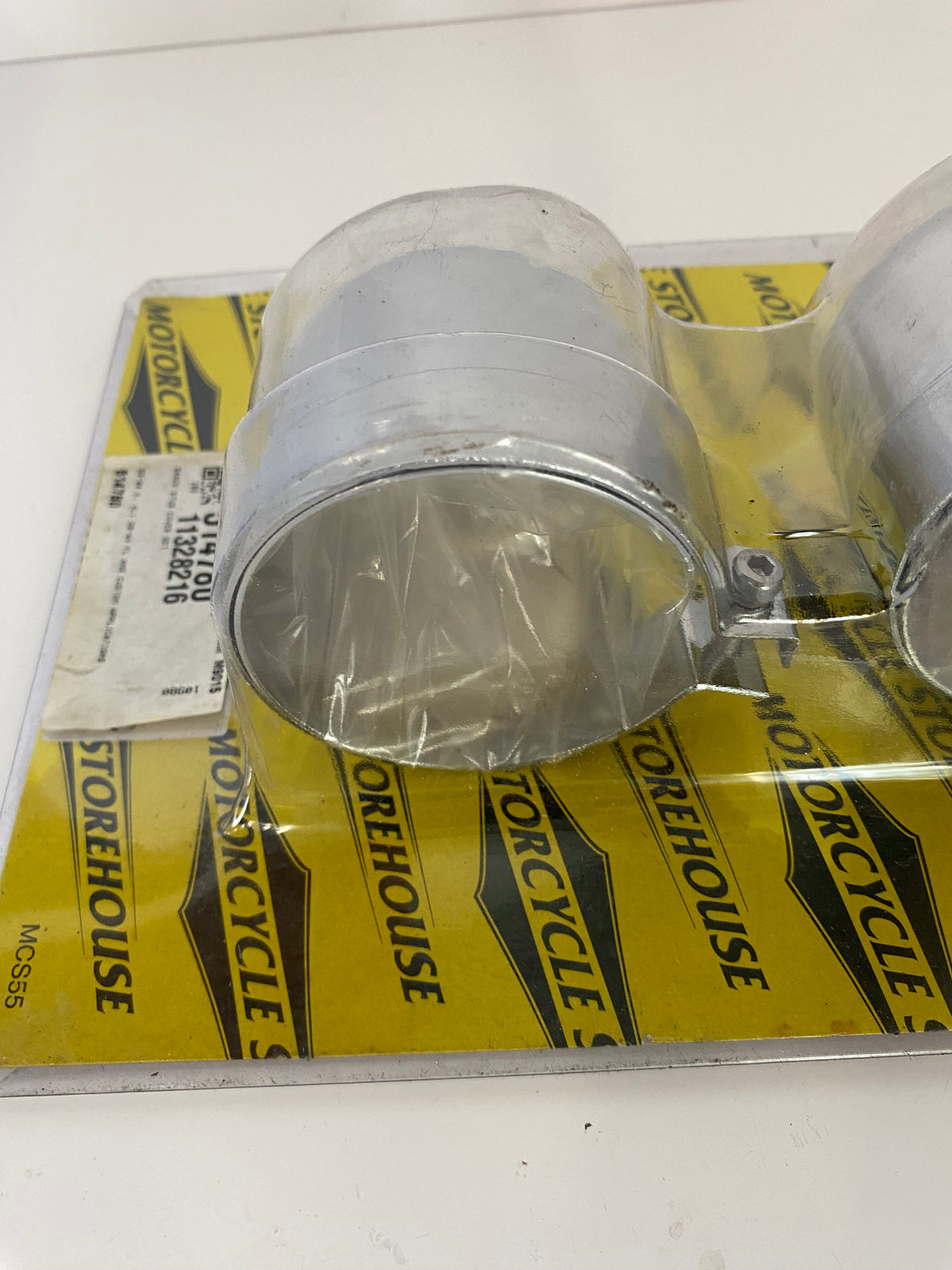 Jeu de caches supérieur amortisseurs chromé Harley Davidson REF OEM 54704-52 & 54705-52