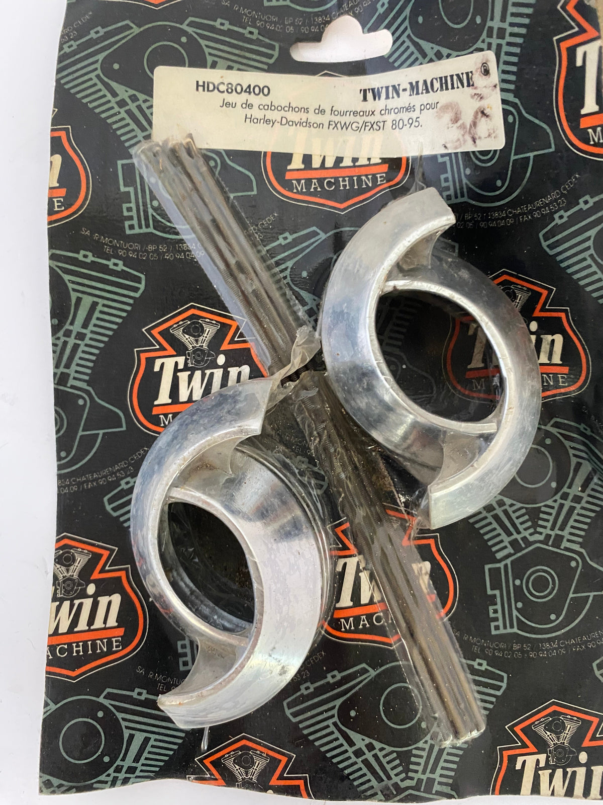 Jeu de caches poussières de fourche 41 mm Harley Davidson REF HDC80400
