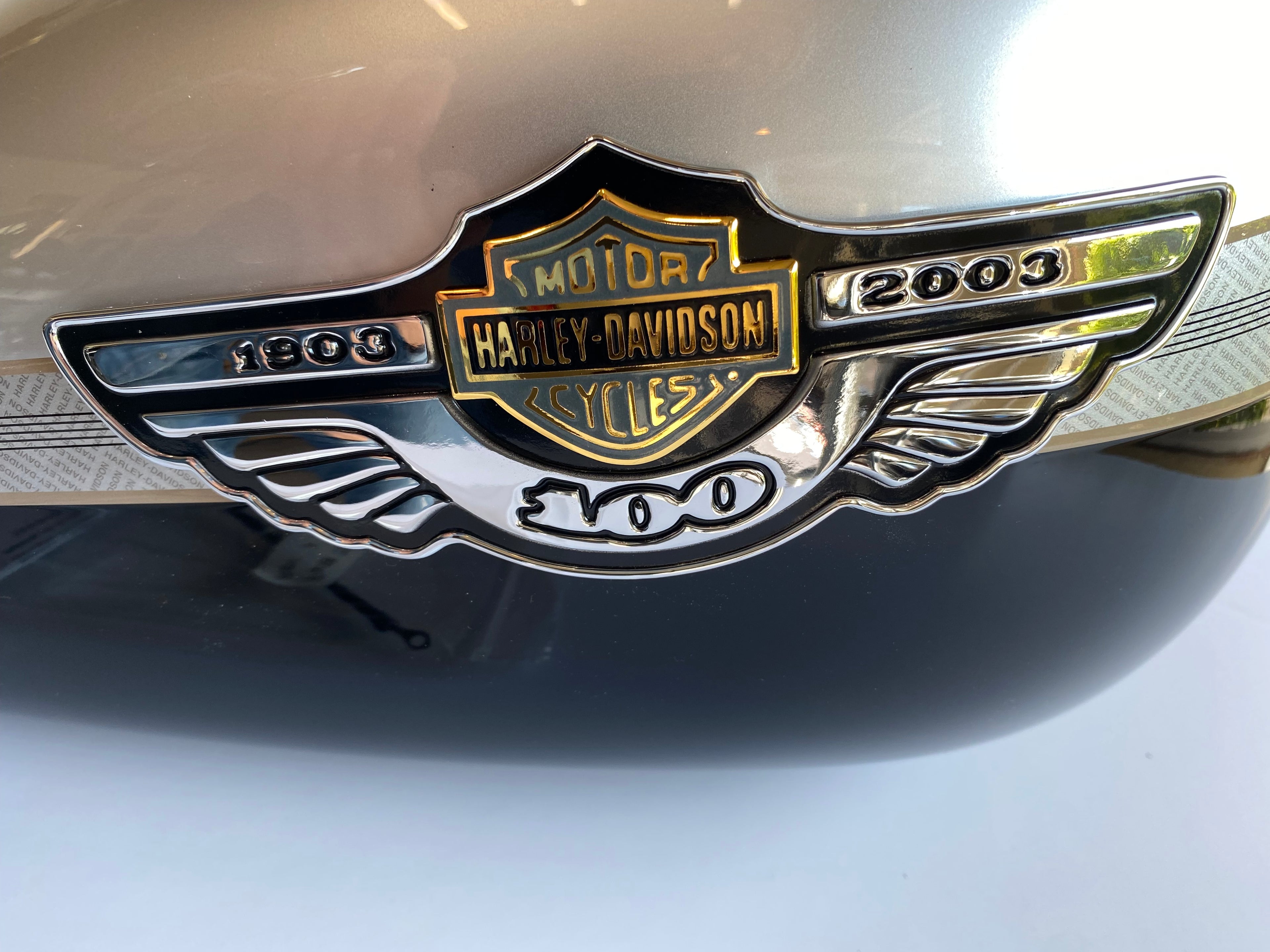 Réservoir Softail Fat Boy 2003 Bi couleur Harley Davidson REF OEM 62198-03BDS