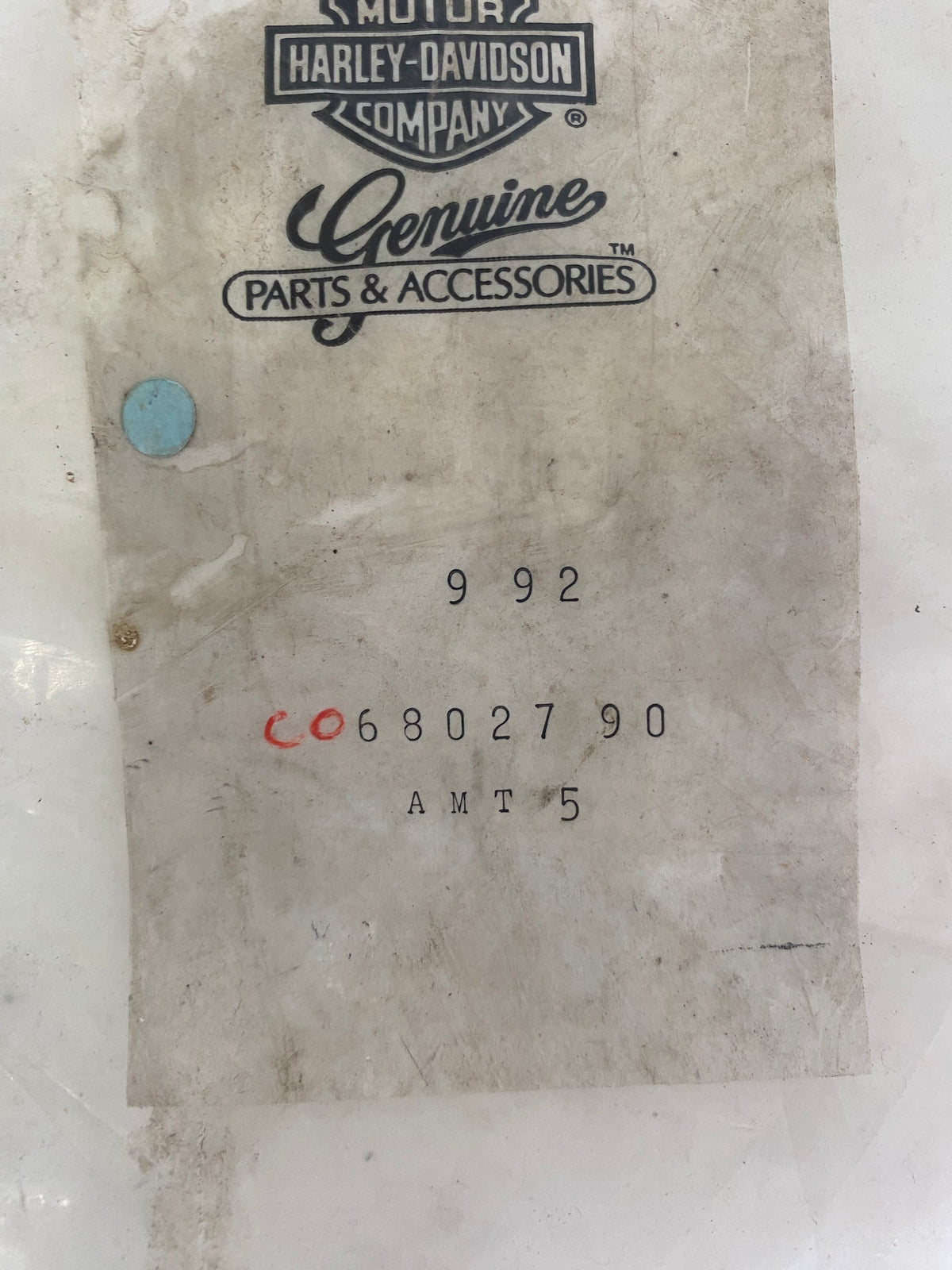 Joint pour feu arrière Harley Davidson REF OEM 68027-90