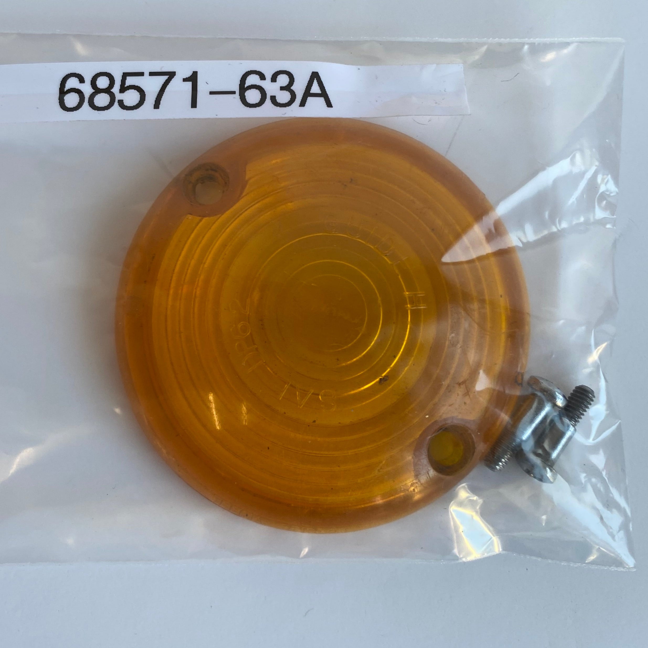 Orange indicator lens Shovelhead Harley Davidson REF OEM 68571-63A