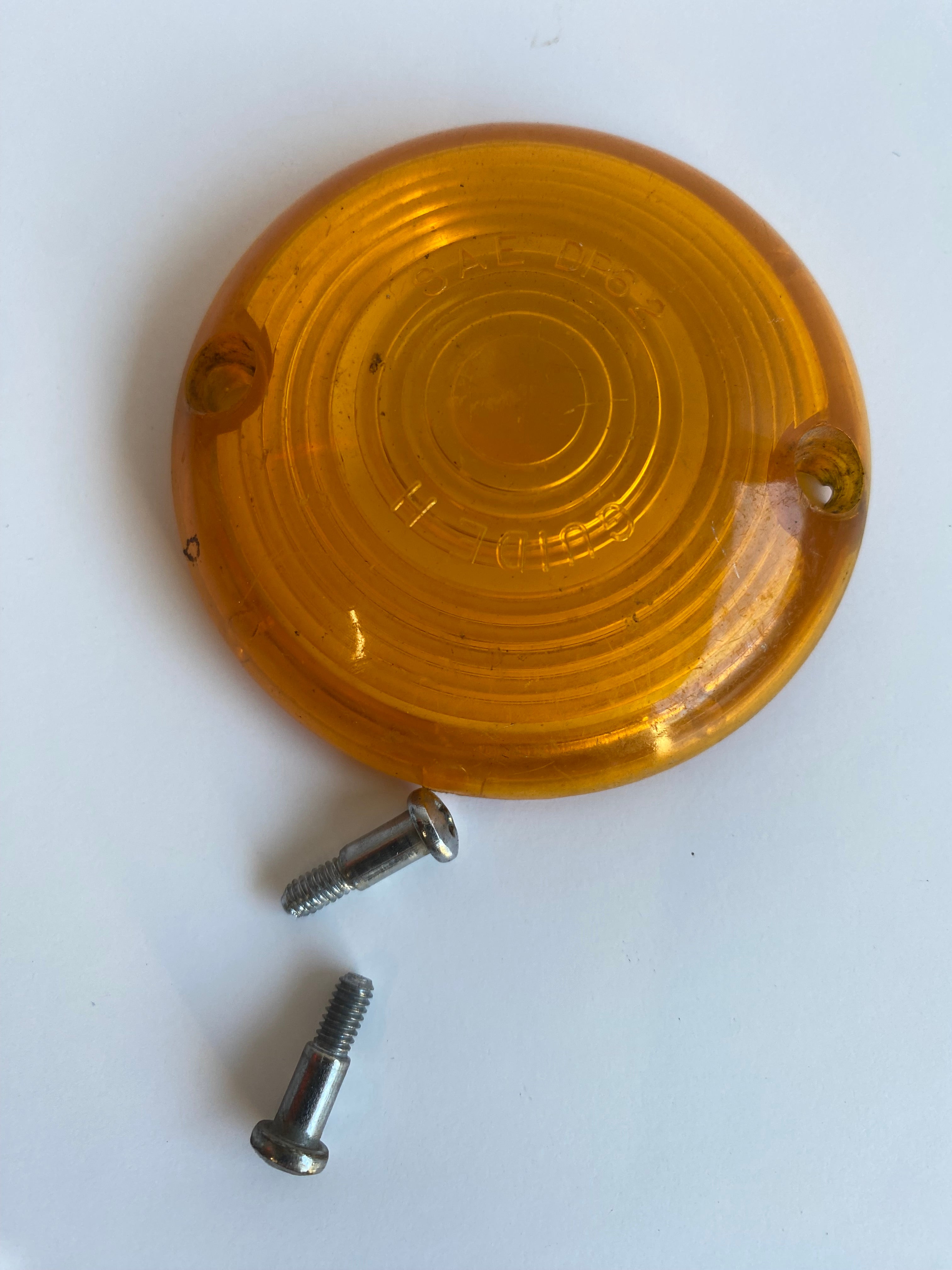 Orange indicator lens Shovelhead Harley Davidson REF OEM 68571-63A
