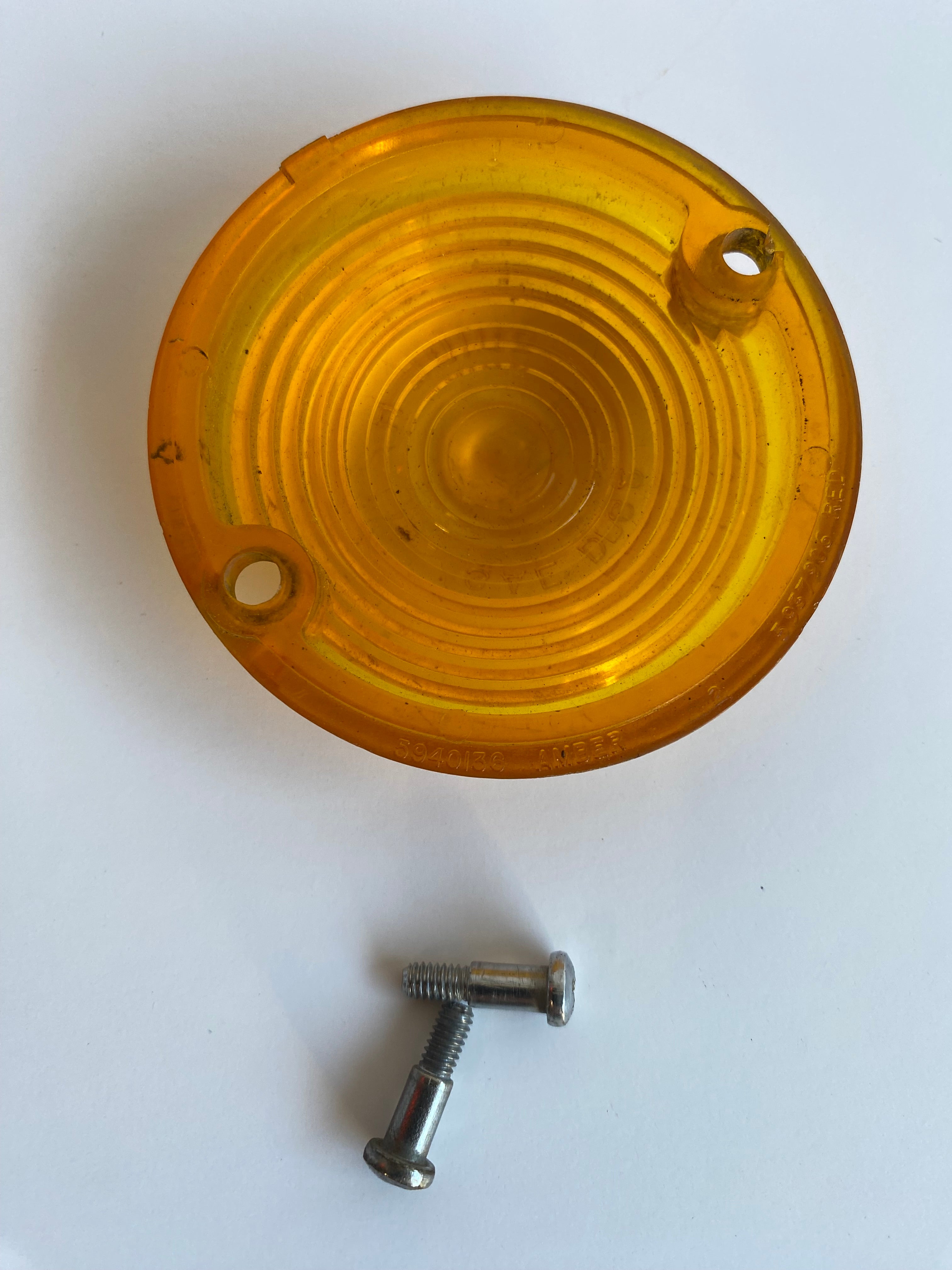 Orange indicator lens Shovelhead Harley Davidson REF OEM 68571-63A