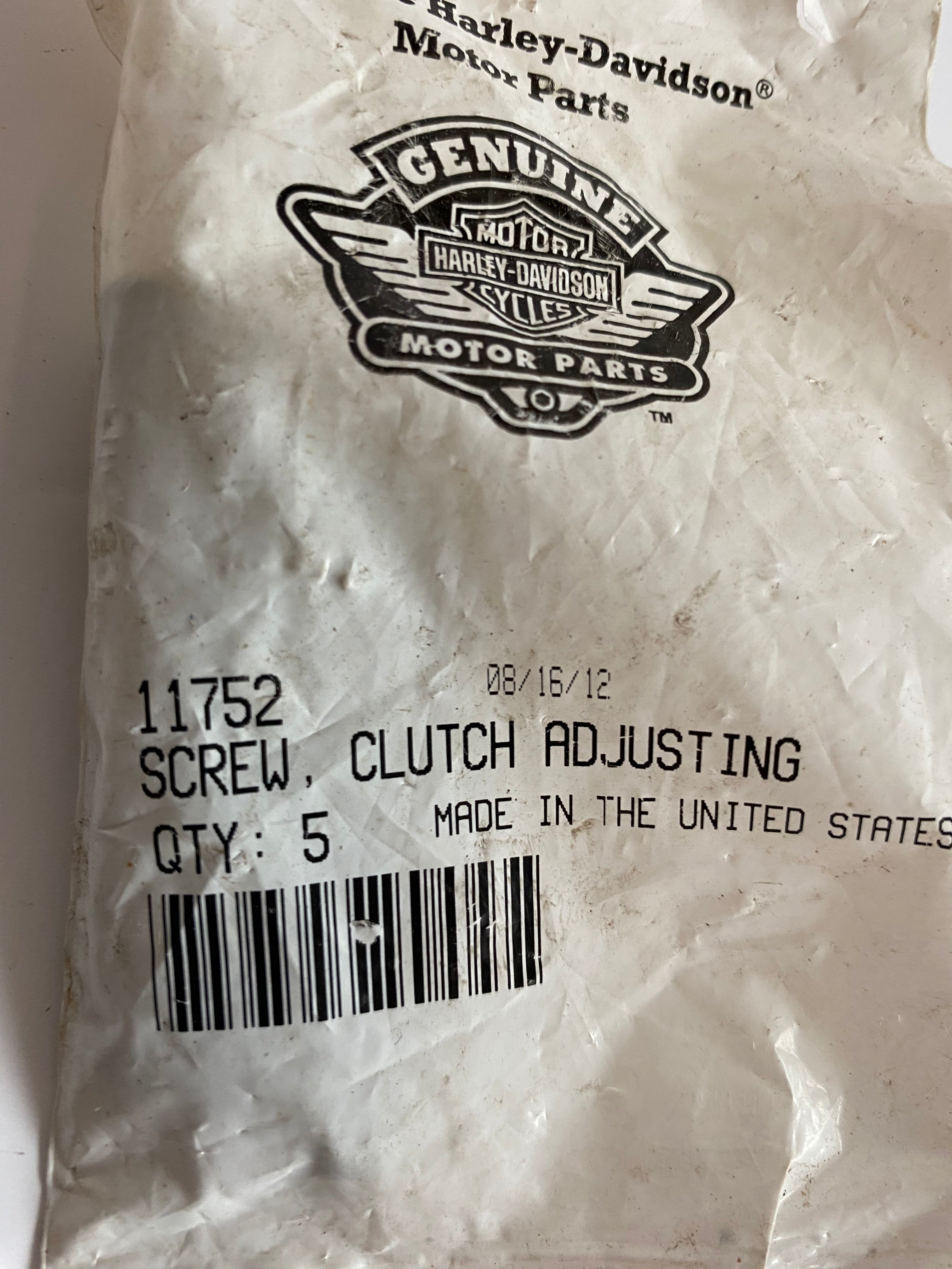 Harley Davidson Clutch Adjuster Screw REF OEM: 11752