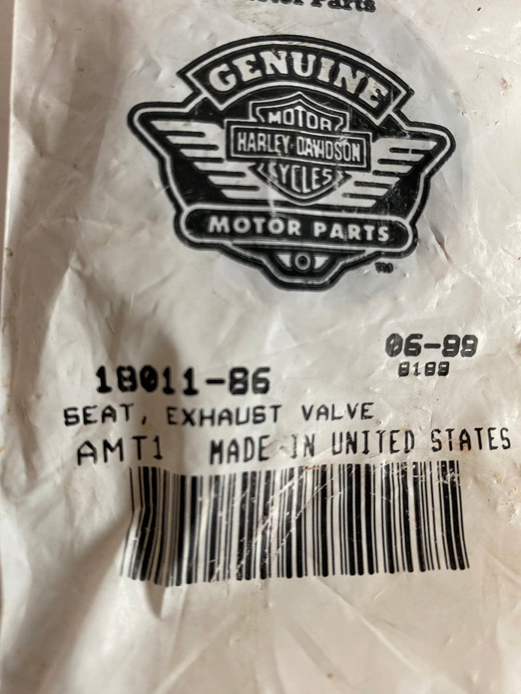 Harley Davidson Exhaust Valve Seat OEM REF: 18011-86