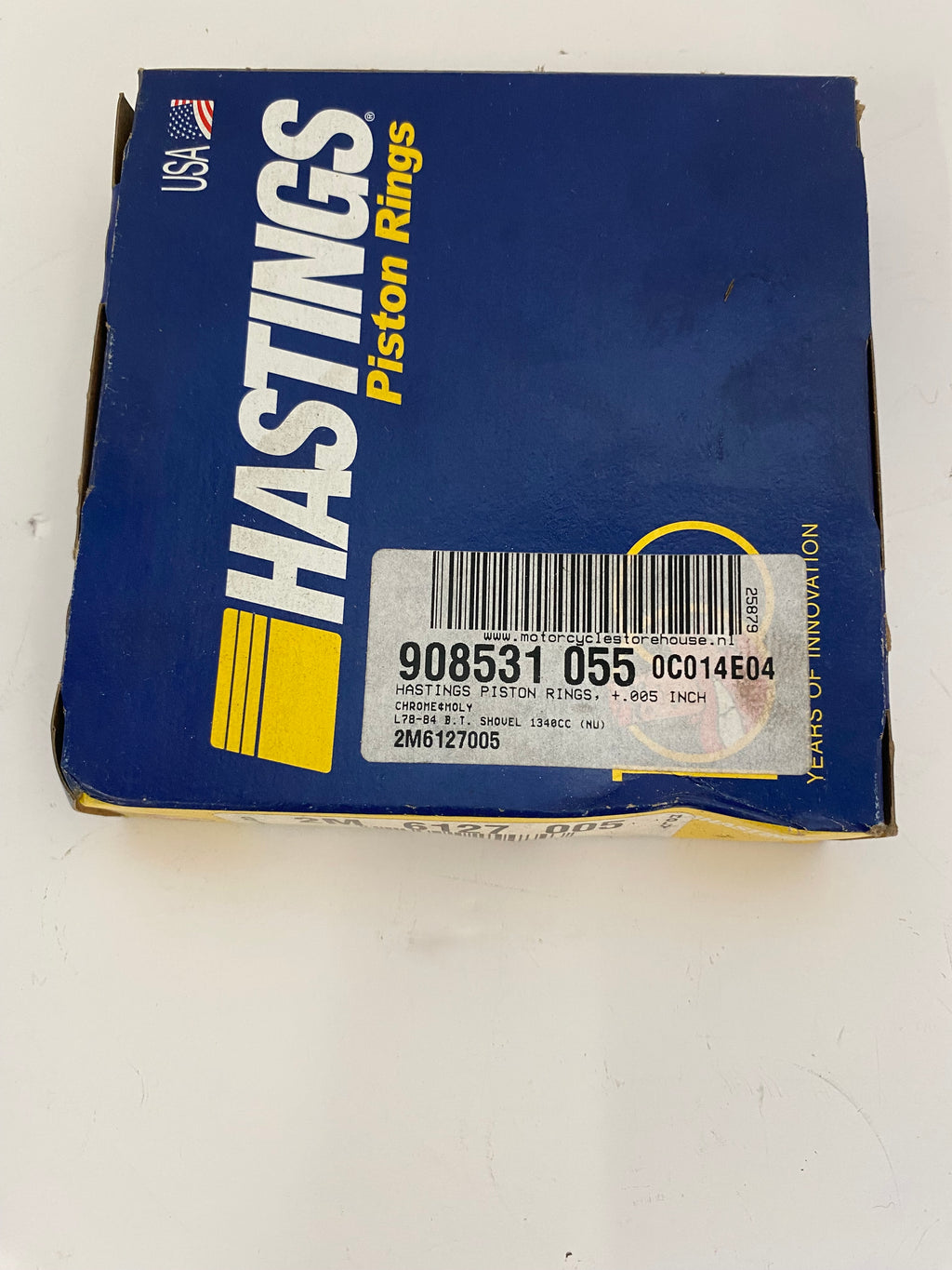Jeu de segments Shovelhead 1340 +.005 Harley Davidson REF Hastings 2M6127005