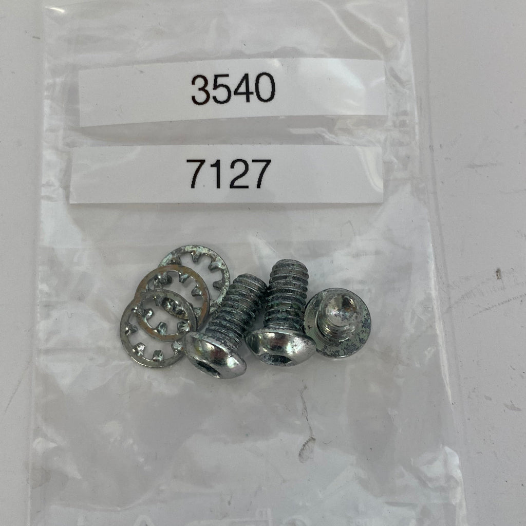 Jeu de 3 vis 5/16-18 x 5/8" + 3 rondelles Harley Davidson REF OEM 3540 & 7127
