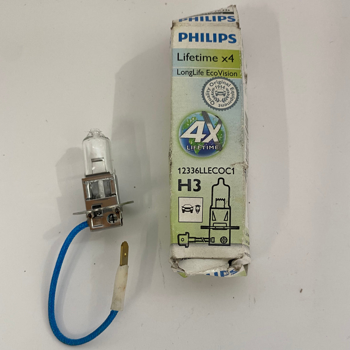 Ampoule 12 volts H3 Philips Harley Davidson REF 12336LLECOC1