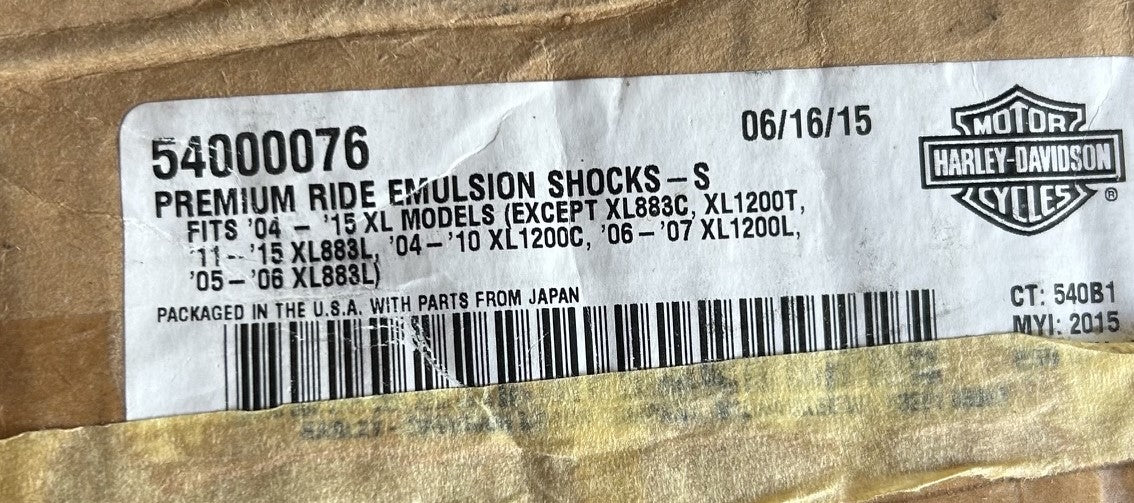 Premium-Stoßdämpfersatz Ride Emulsion Sportster Harley Davidson REF 54000076