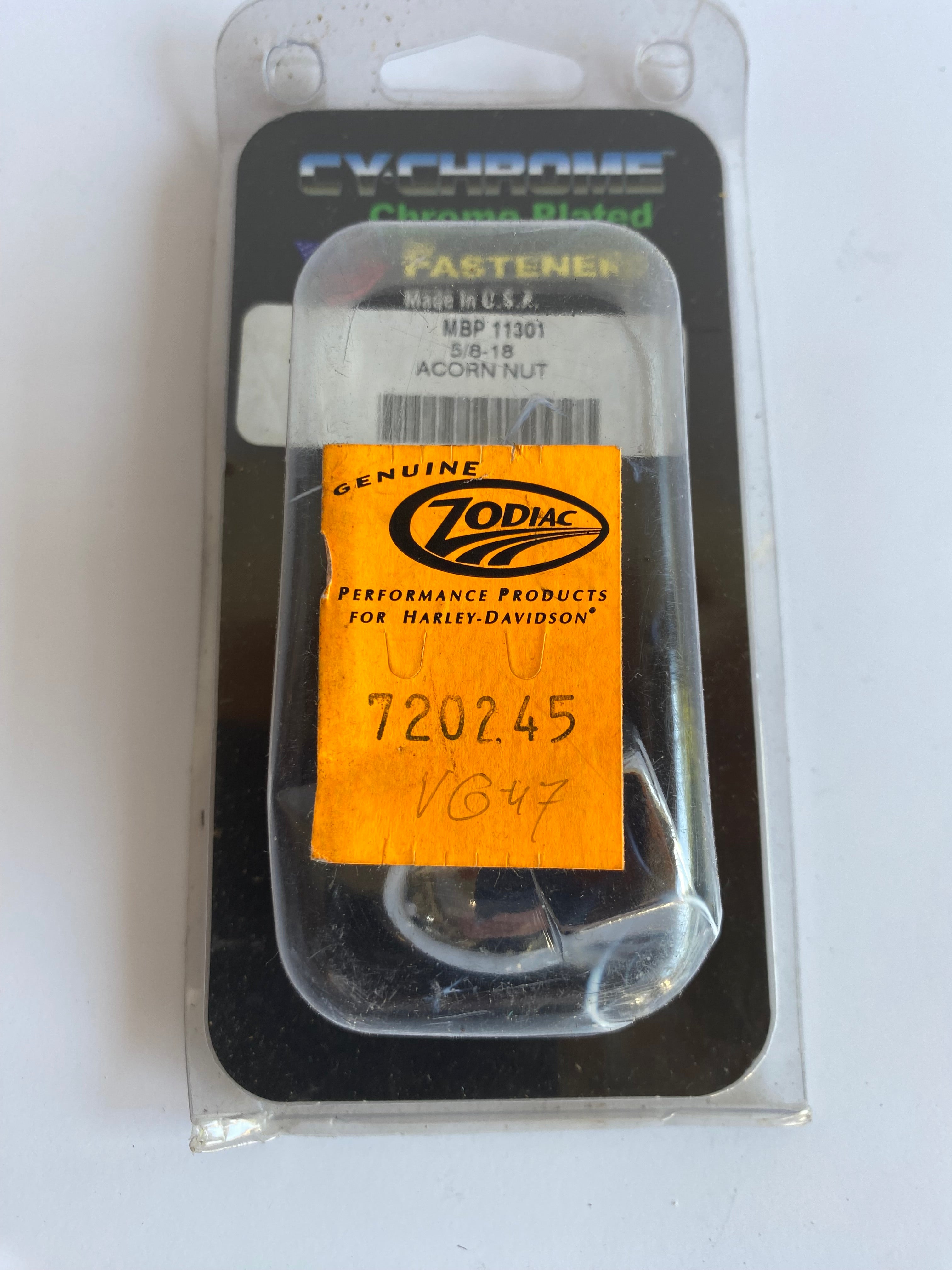 Ecrou borgne chrome 5/8-18 REF Zodiac 720245