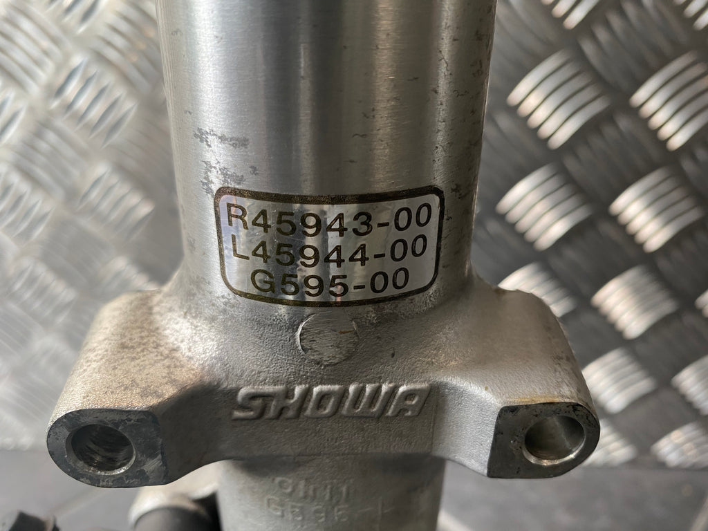 Harley Davidson Sportster oder Dyna 39 mm Gabel verstellbar Doppelbremse REF OEM 45943-00 & 45944-00