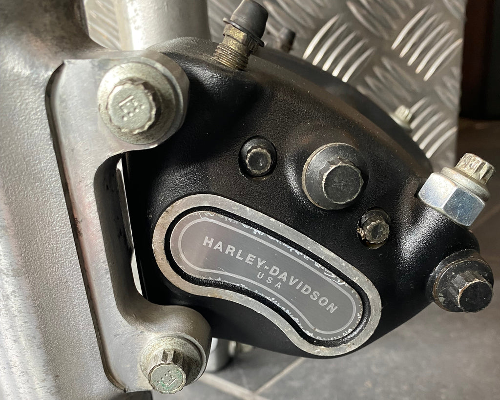 Harley Davidson Sportster oder Dyna 39 mm Gabel verstellbar Doppelbremse REF OEM 45943-00 & 45944-00