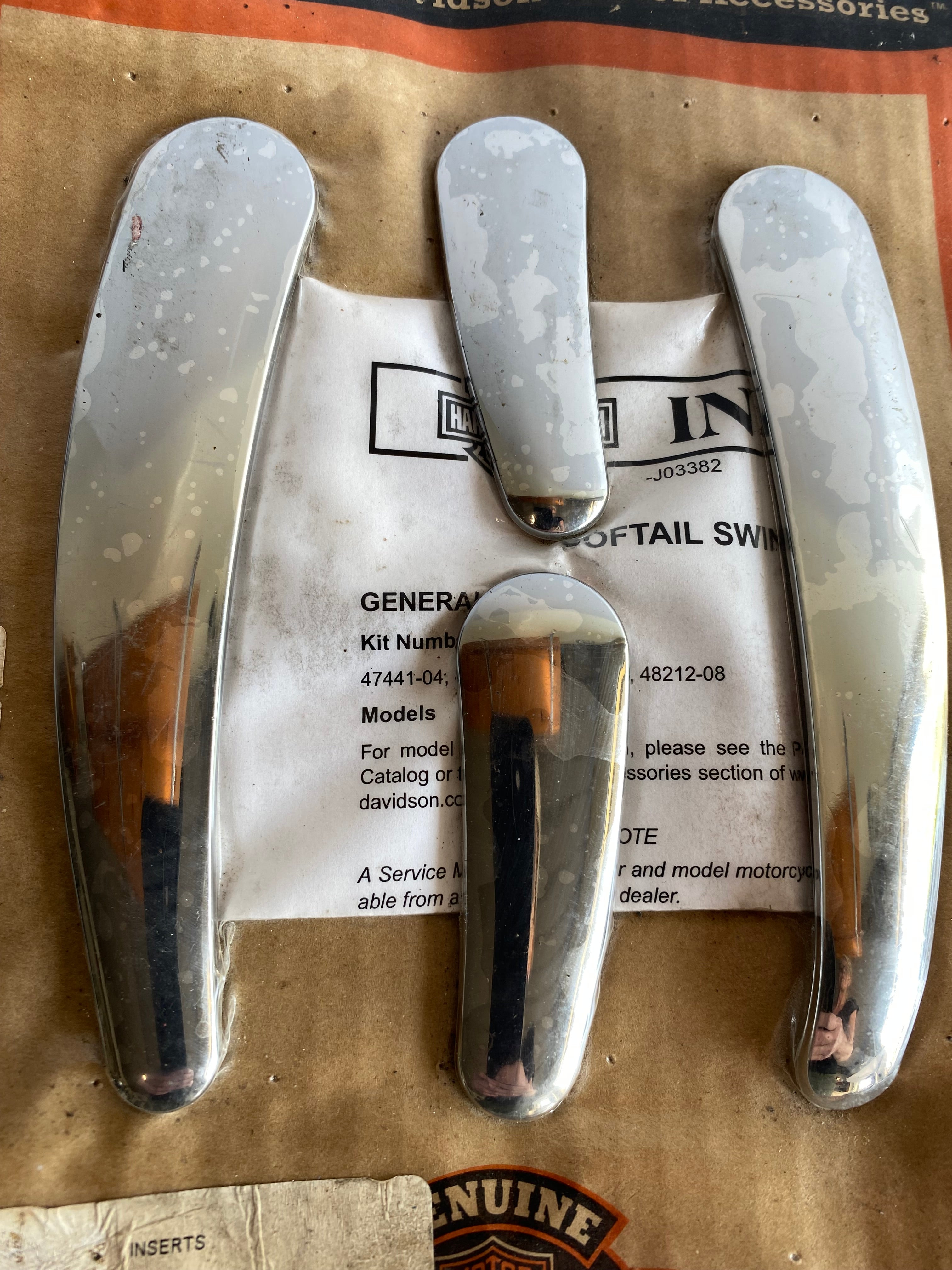 Chrome insert kit for Harley Davidson softail frame REF: 48211-08