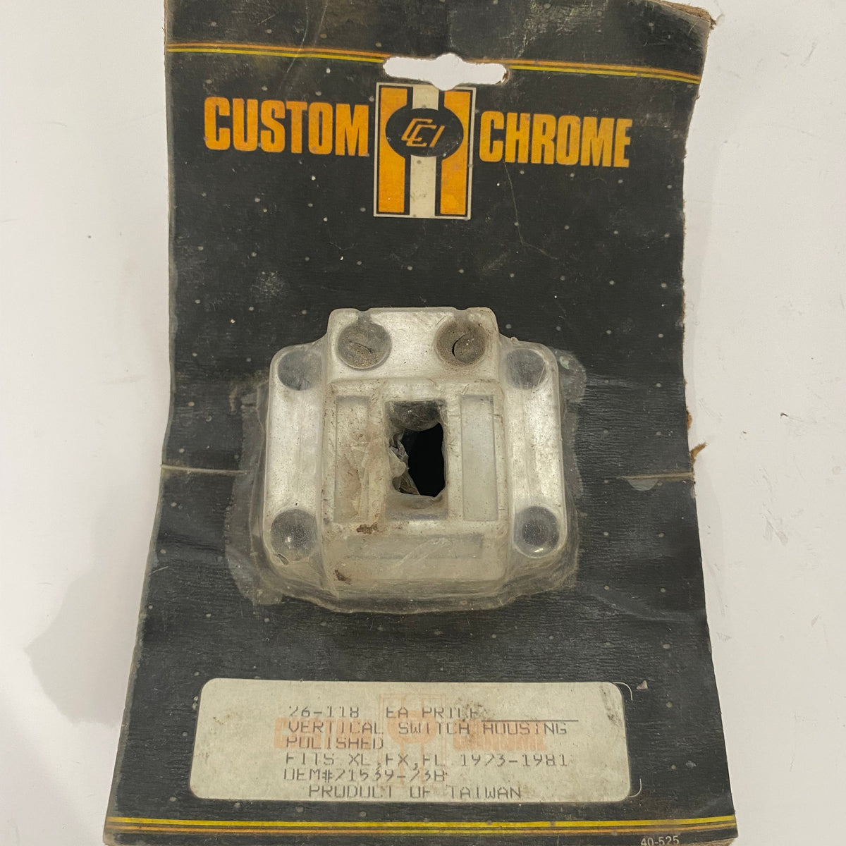 Cocotte de commutateurs chrome Shovelhead Harley Davidson REF OEM 71539-73B