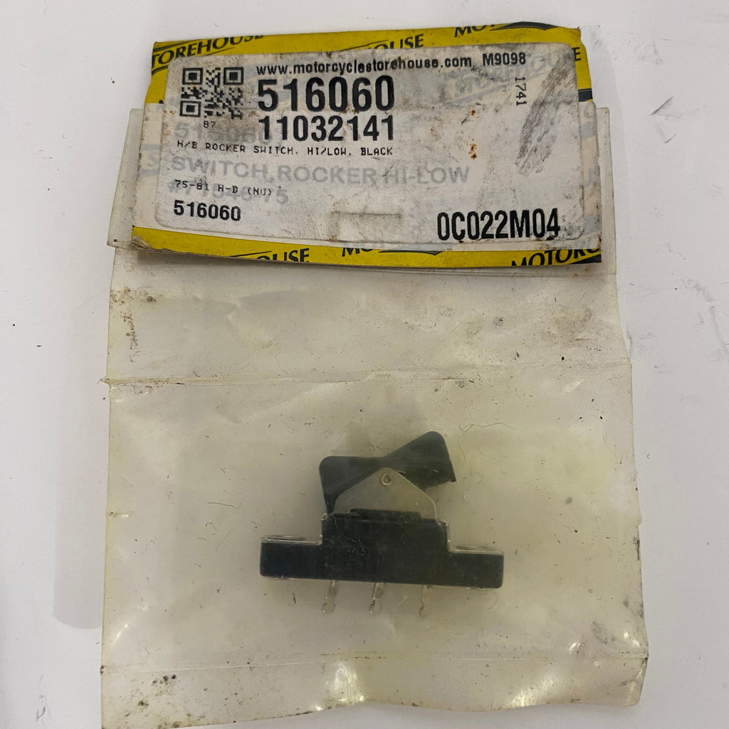 Interrupteur noir phare Shovelhead Harley Davidson REF OEM 71546-75A