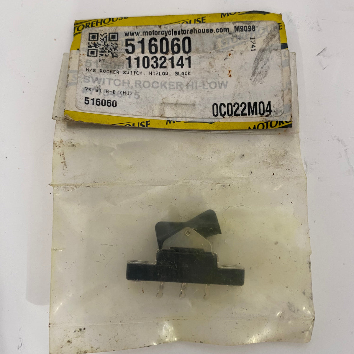 Interrupteur noir phare Shovelhead Harley Davidson REF OEM 71546-75A